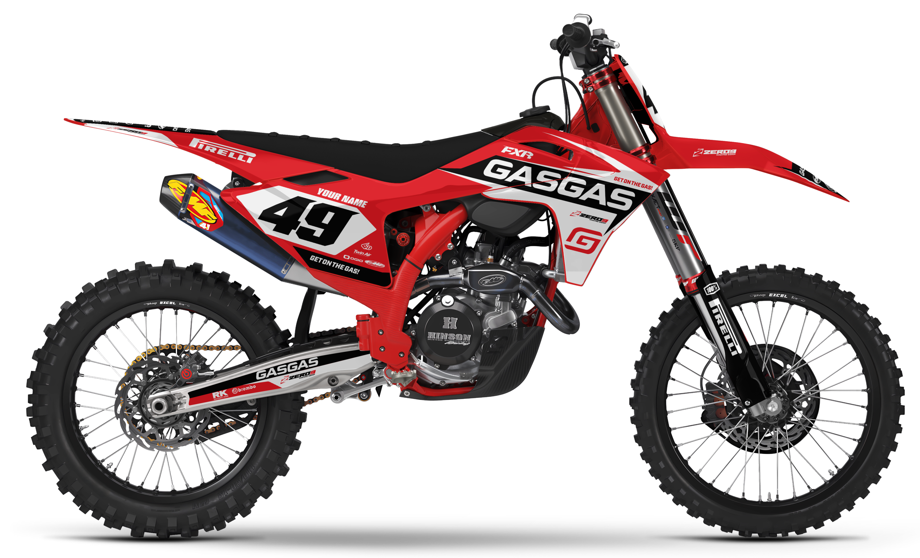 GASGAS Graphics Kit - RACE | Red