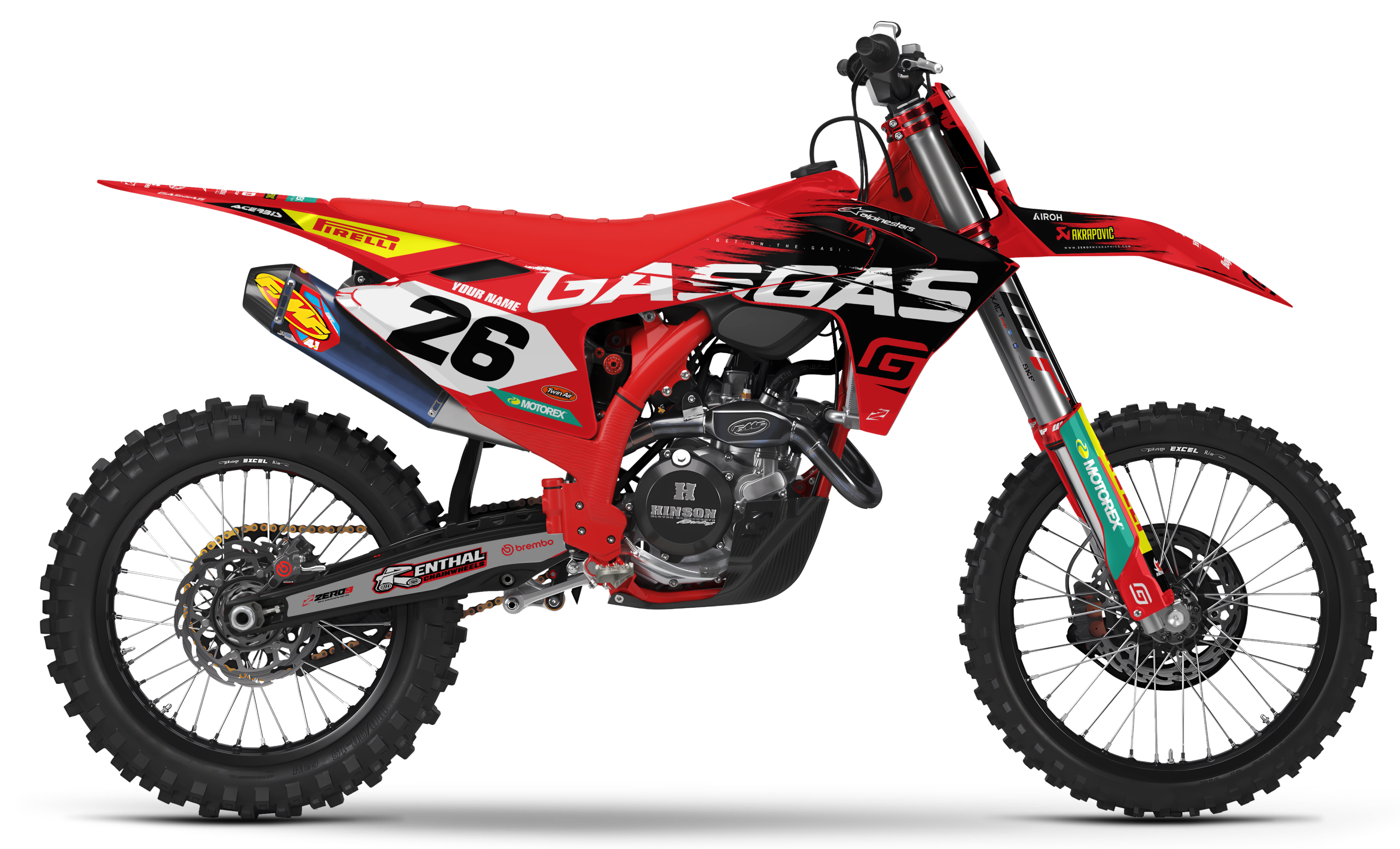 GASGAS Graphics Kit - RAGE | Red