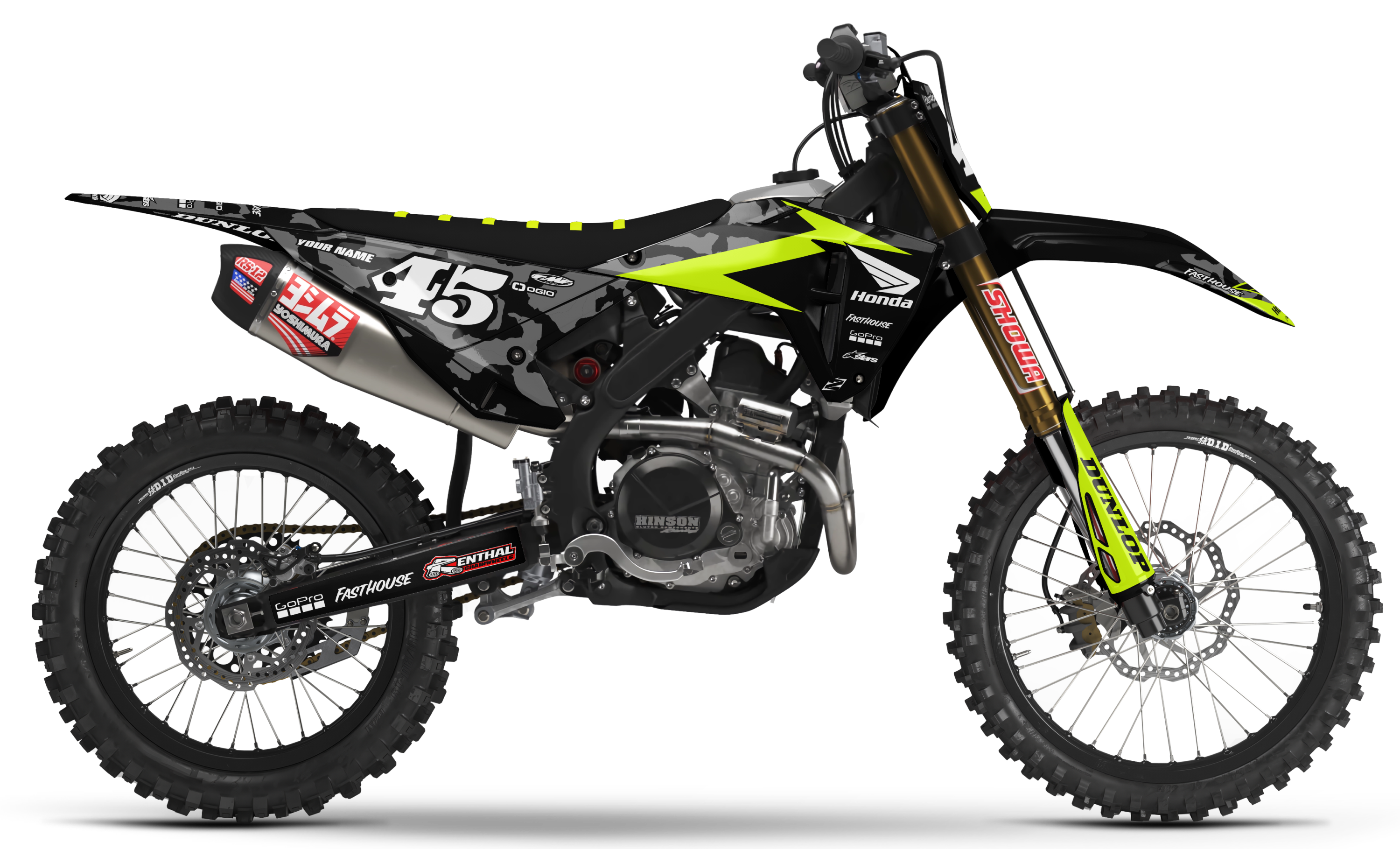 Honda Graphics Kit - CAMO | Black