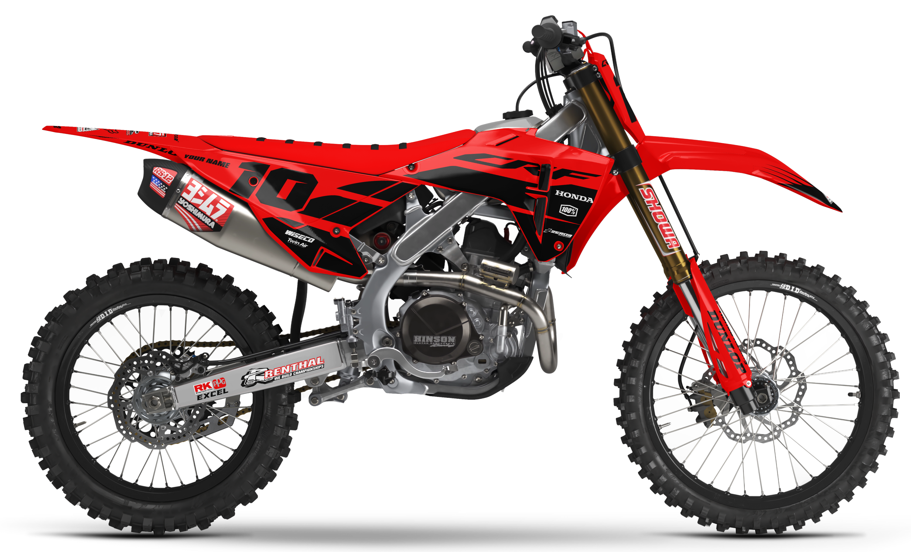 Honda Graphics Kit - DECOY | Red/Black