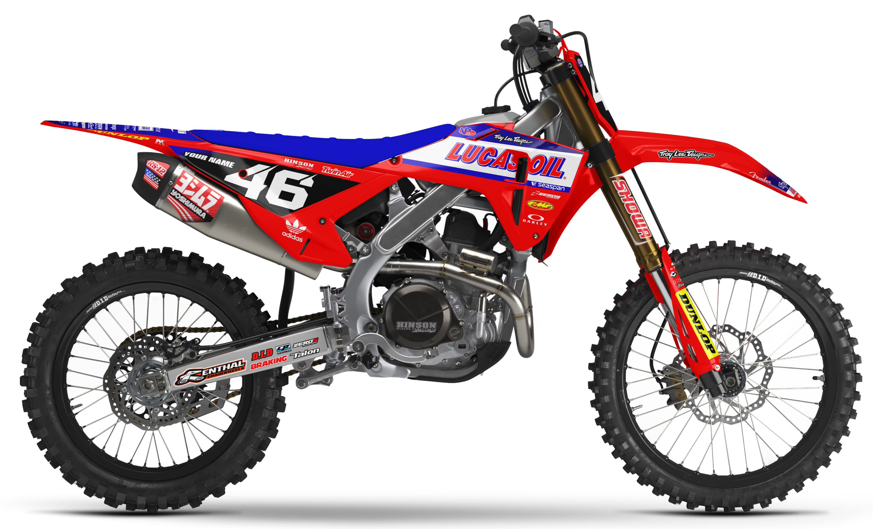 Honda Graphics Kit - LUCAS OILS | Red