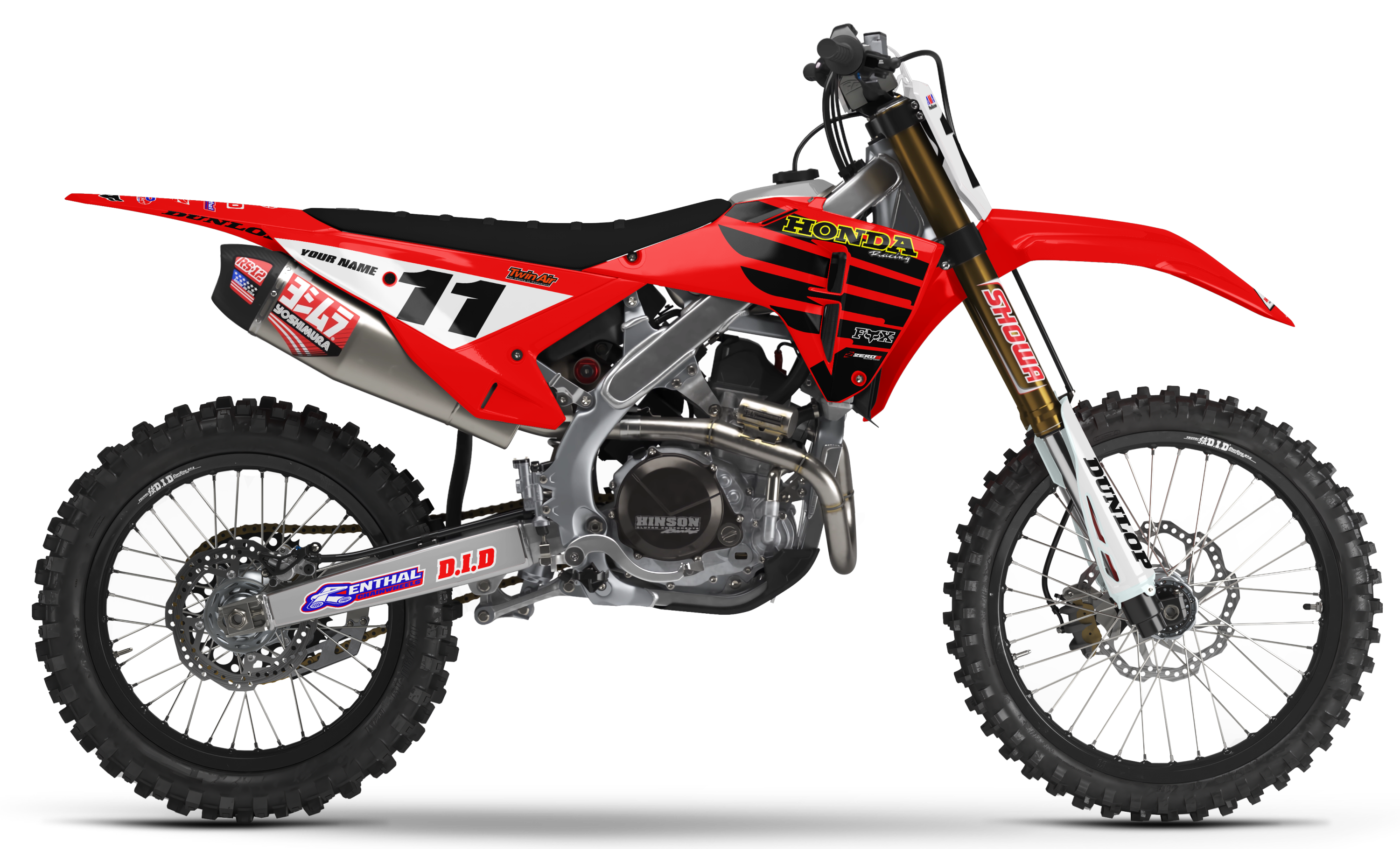 Honda Graphics Kit - LUSK | Red