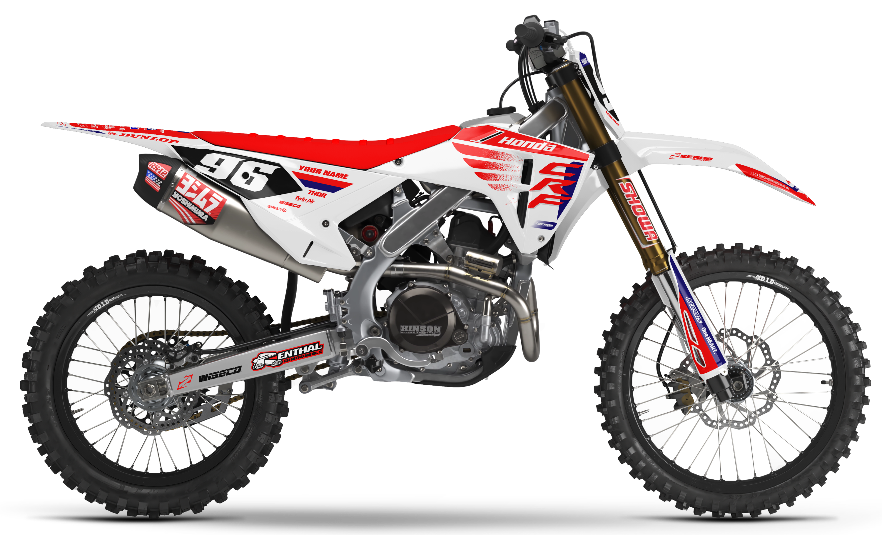 Honda Graphics Kit - POWR | White