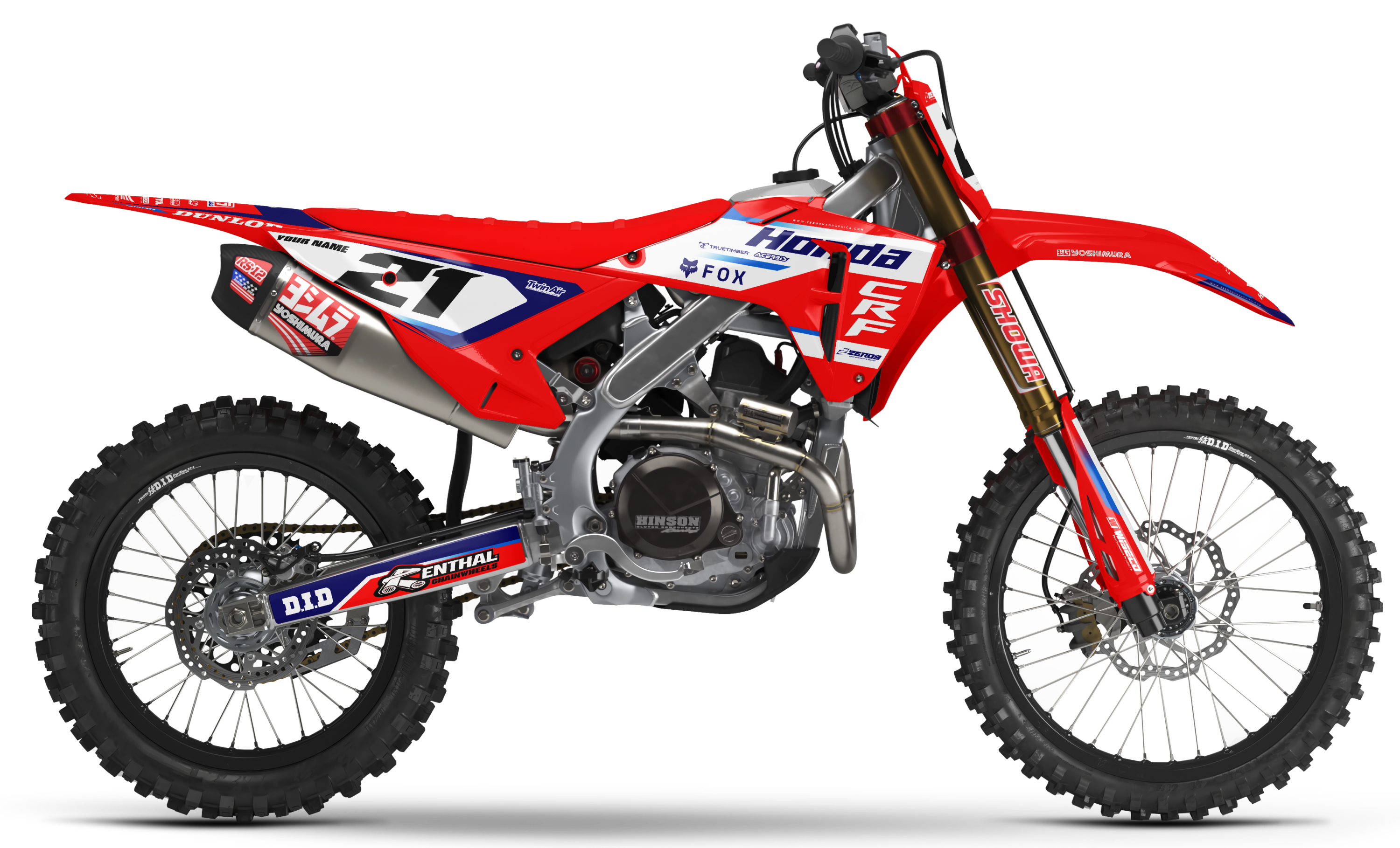Honda Graphics Kit - STUX | Red