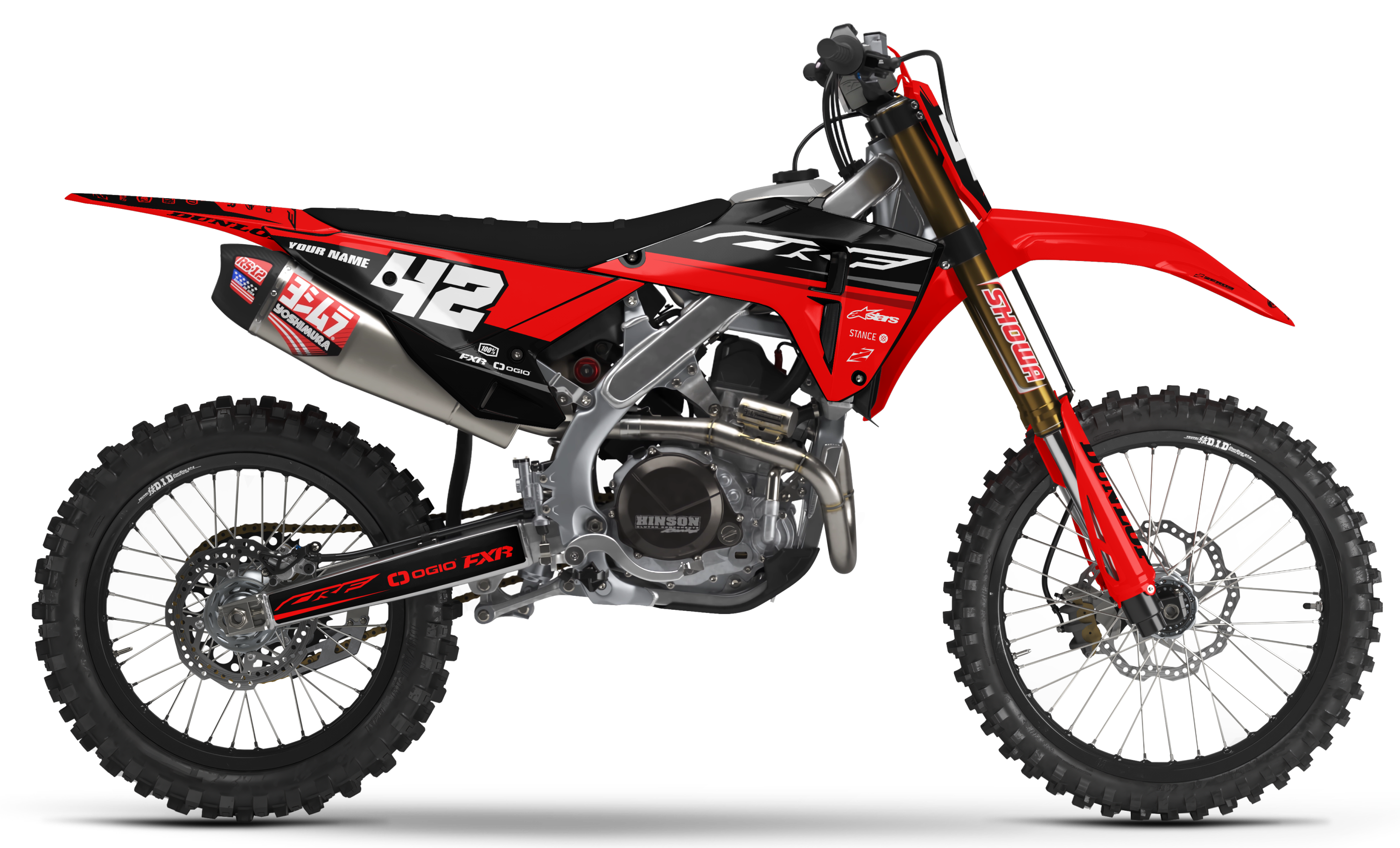 Honda Graphics Kit - SHIFT | Red