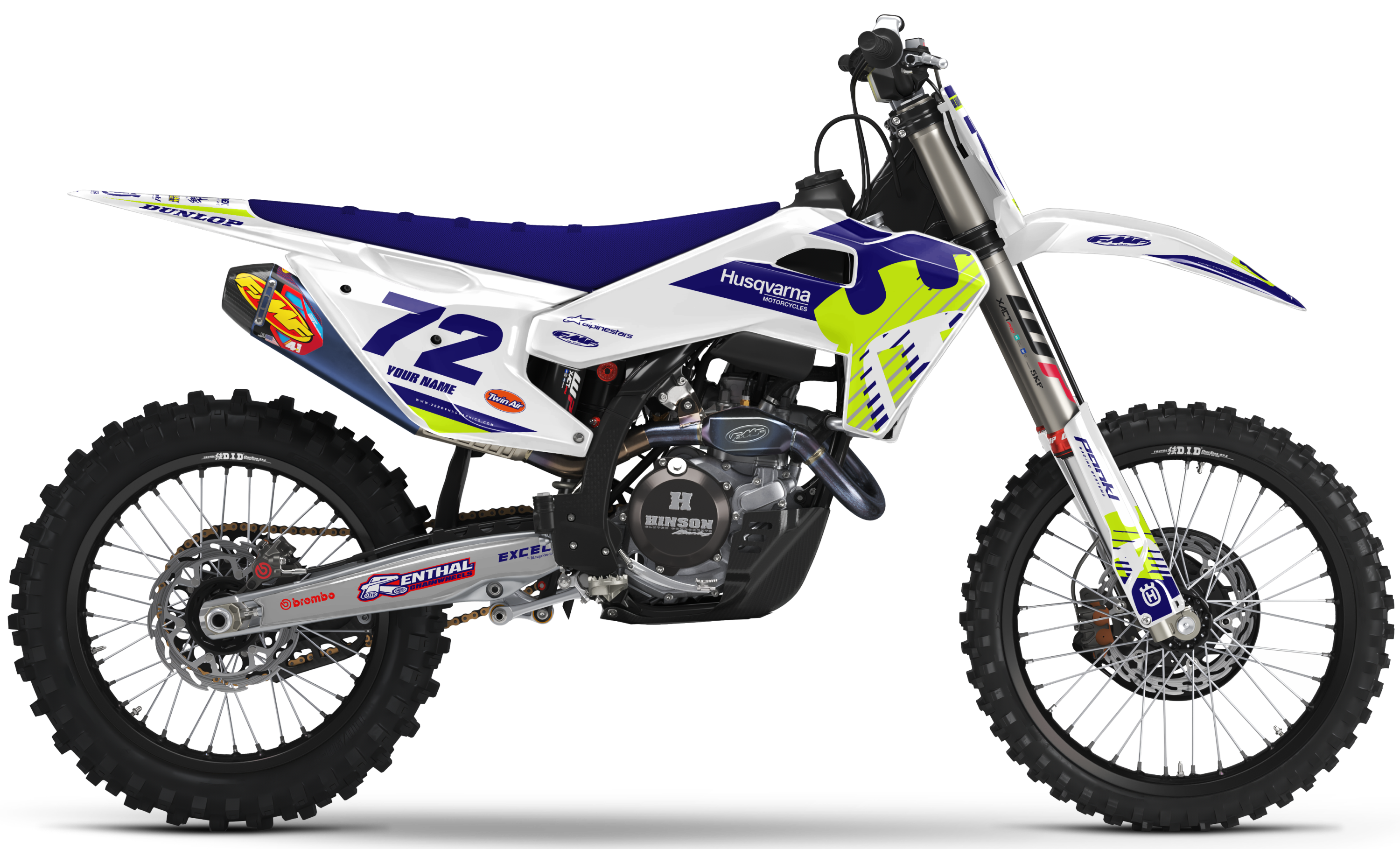 Husqvarna Graphics Kit - APEX | White
