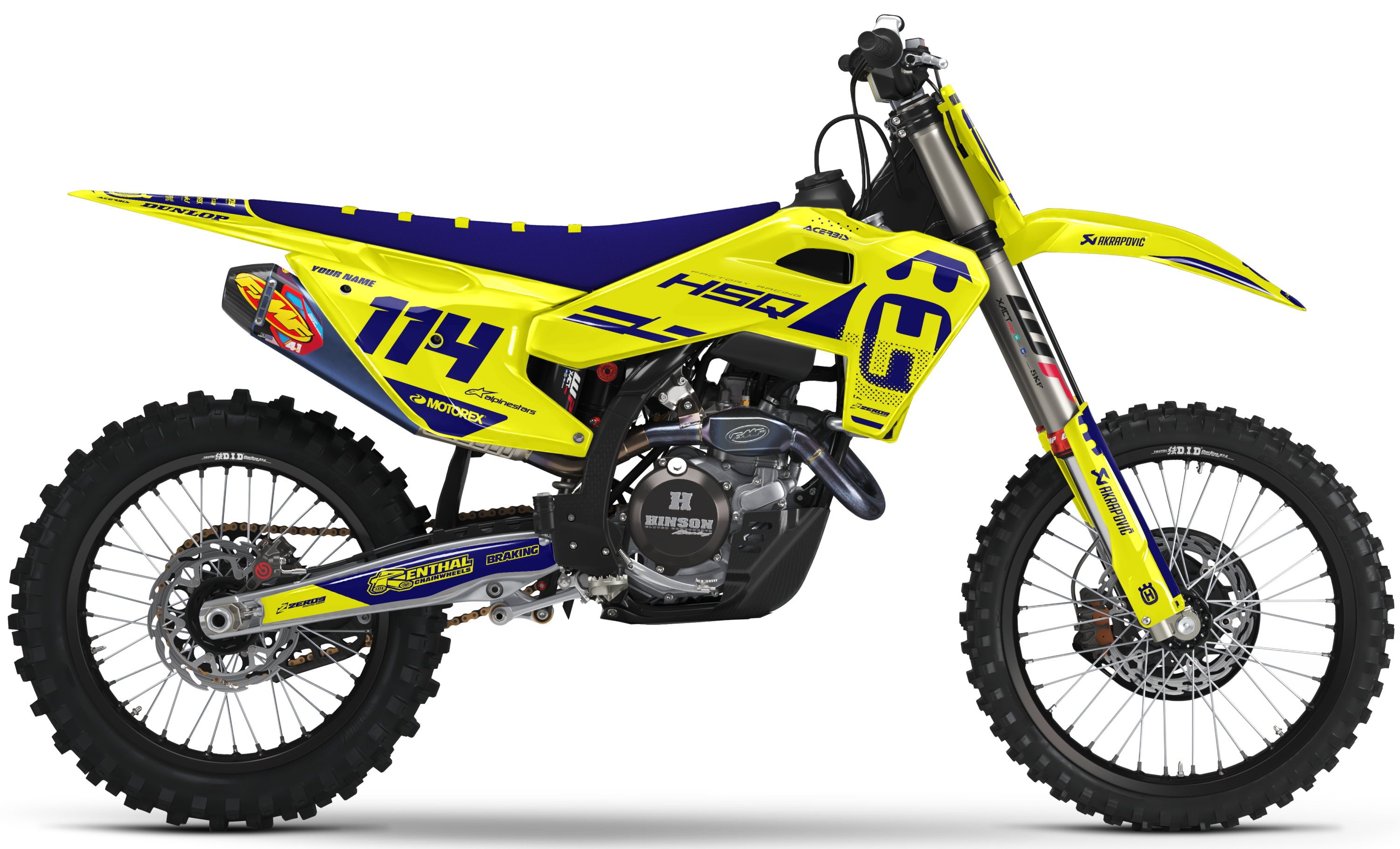 Husqvarna Graphics Kit - EDGE | Yellow
