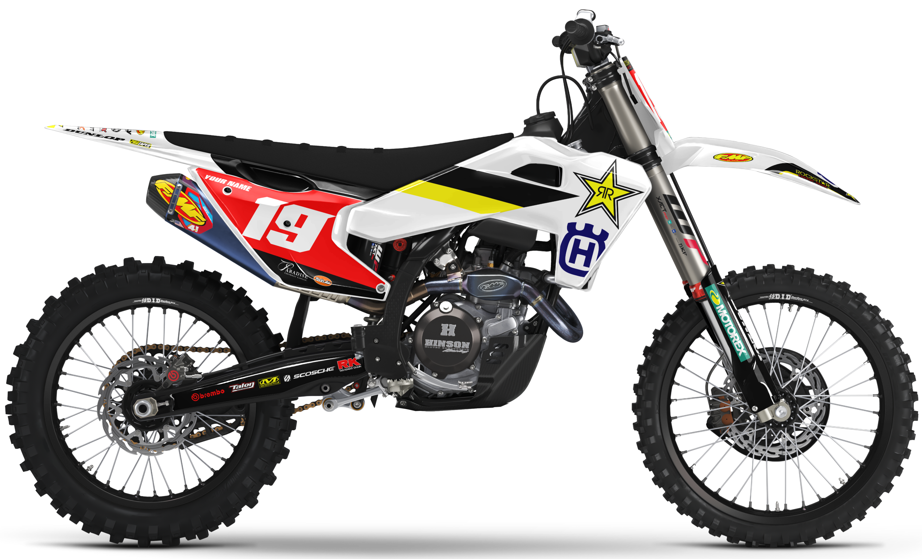 Husqvarna Graphics Kit - FACTORY 19 | White