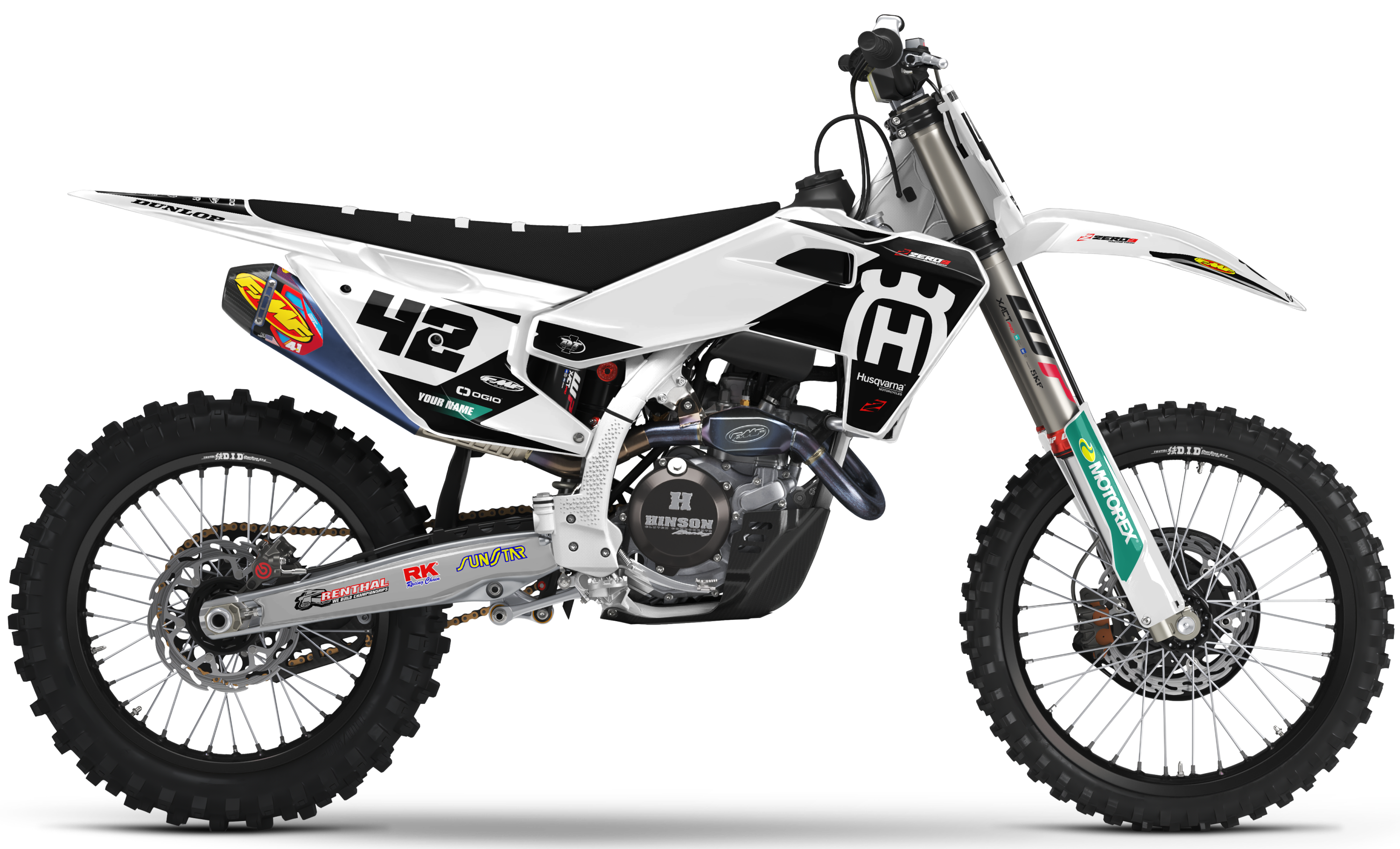 Husqvarna Graphics Kit - ICON | White/Black