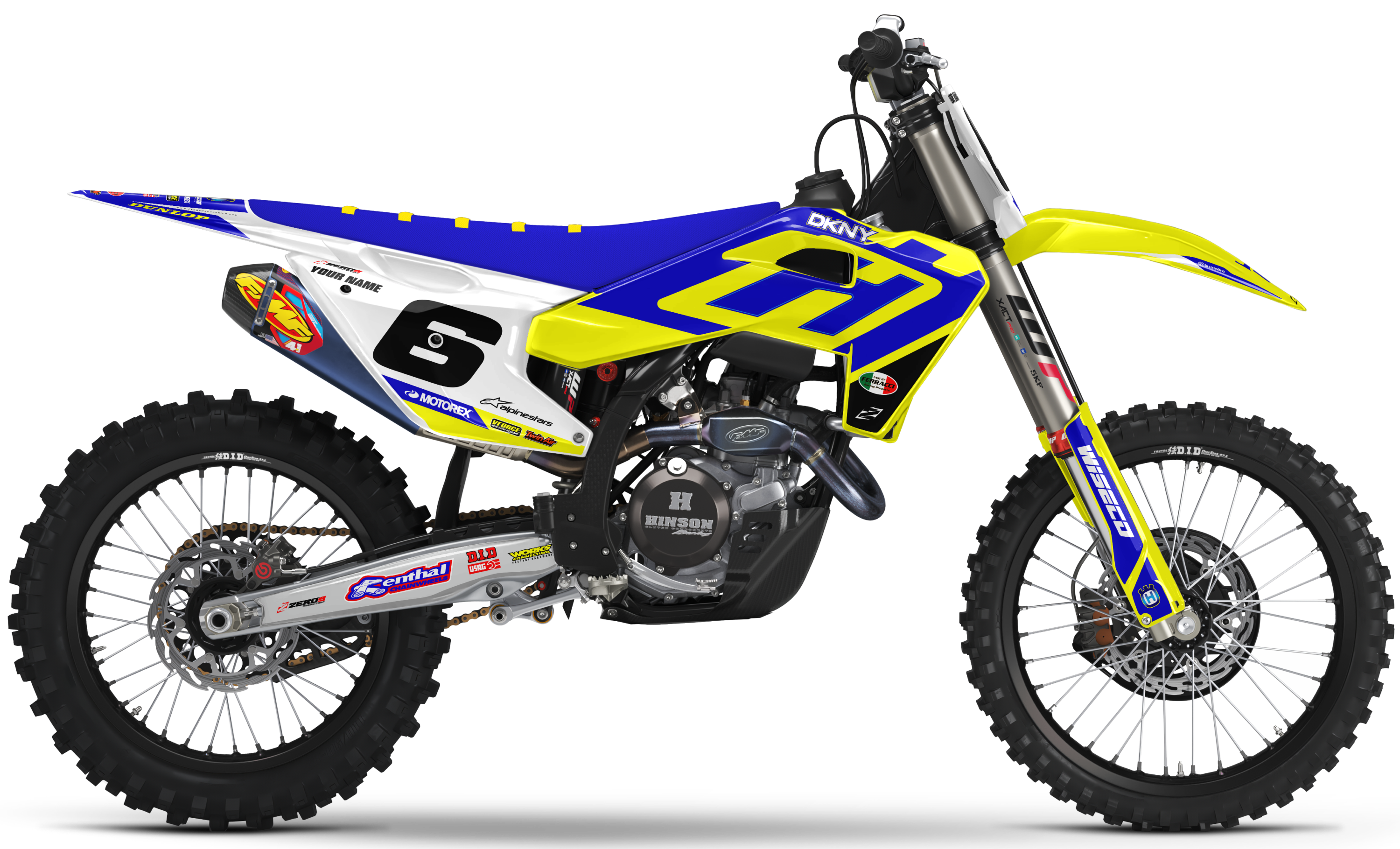 Husqvarna Graphics Kit - LAMSON | Yellow