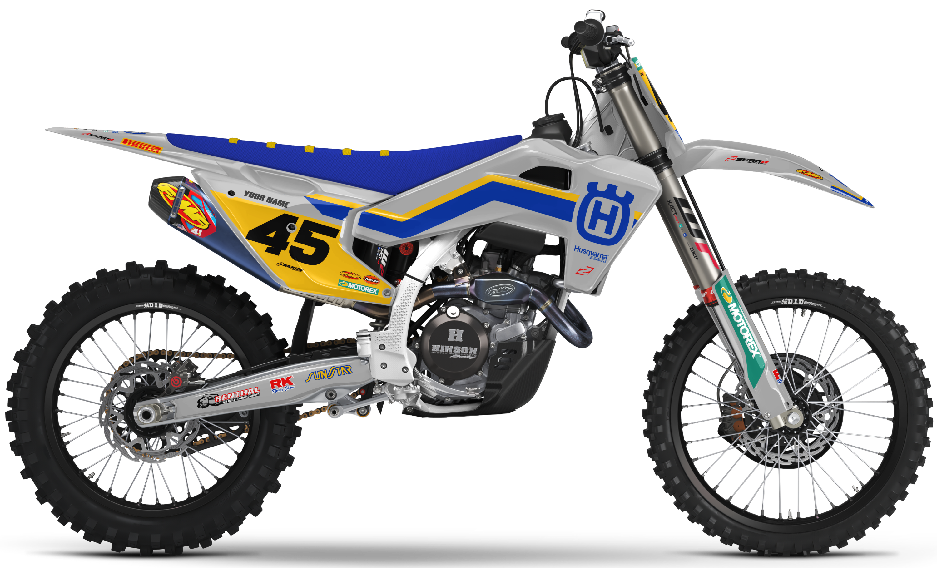 Husqvarna Graphics Kit - RETRO | Grey