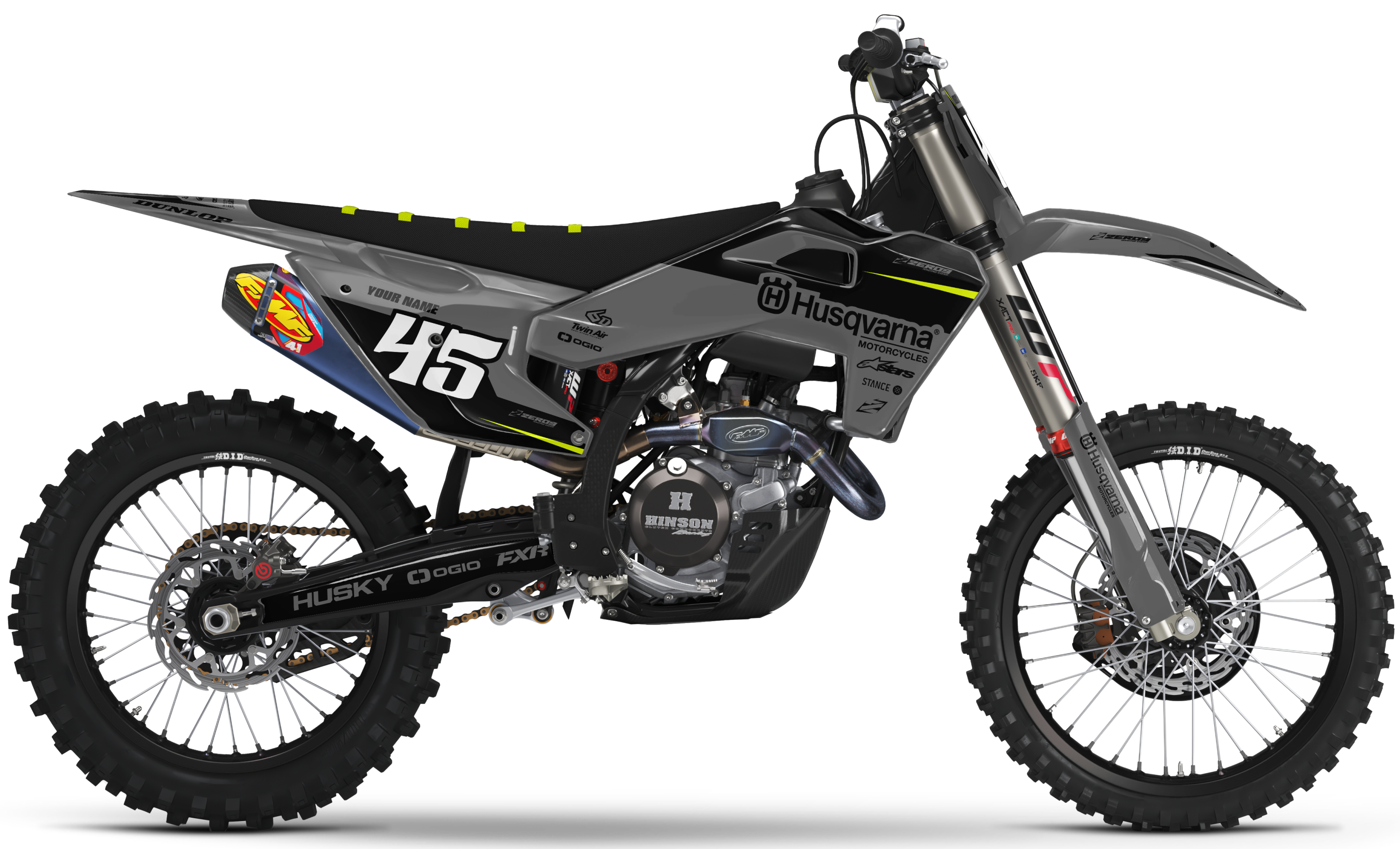 Husqvarna Graphics Kit - SHIFT | Grey/Black