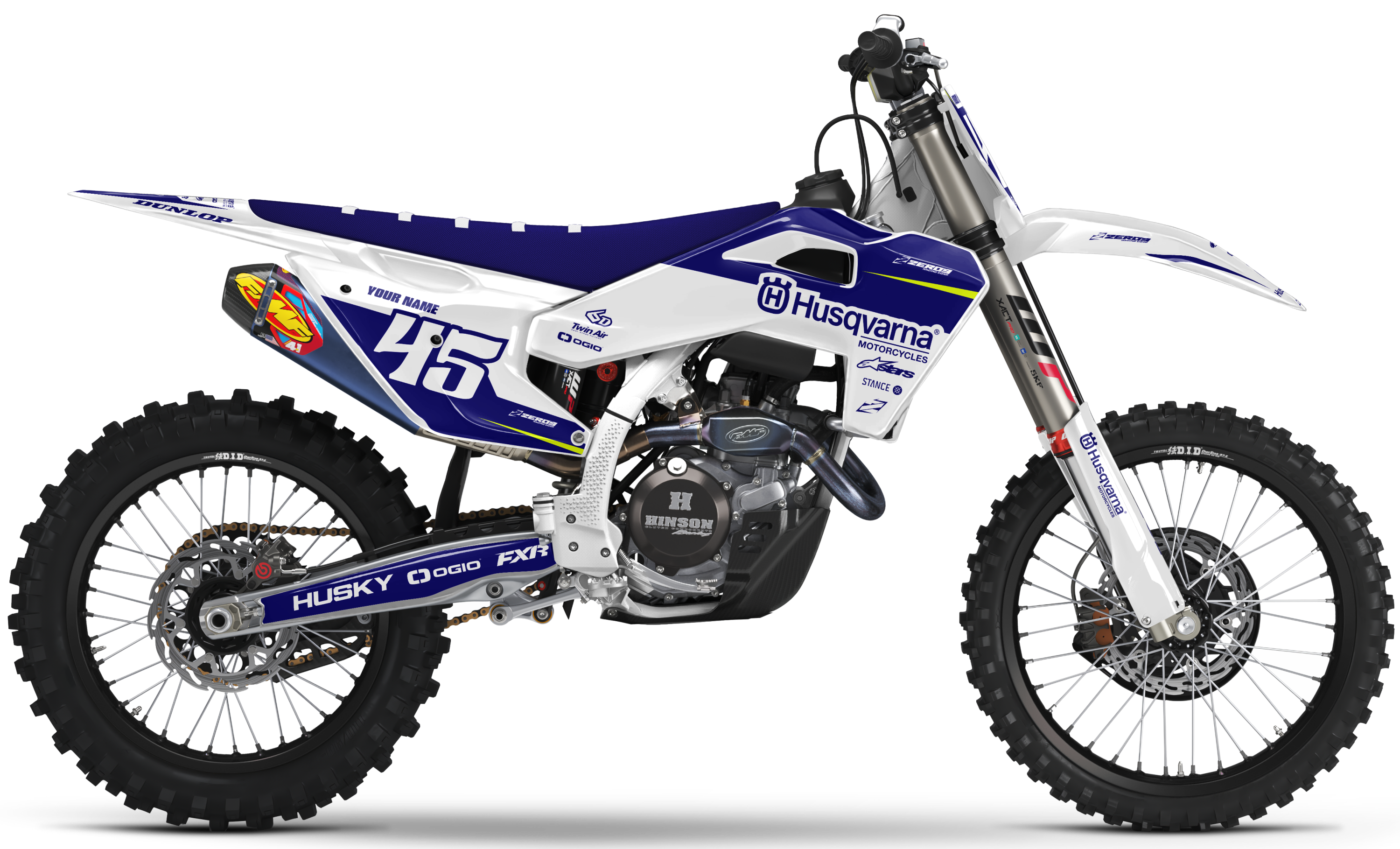 Husqvarna Graphics Kit - SHIFT | White/Blue
