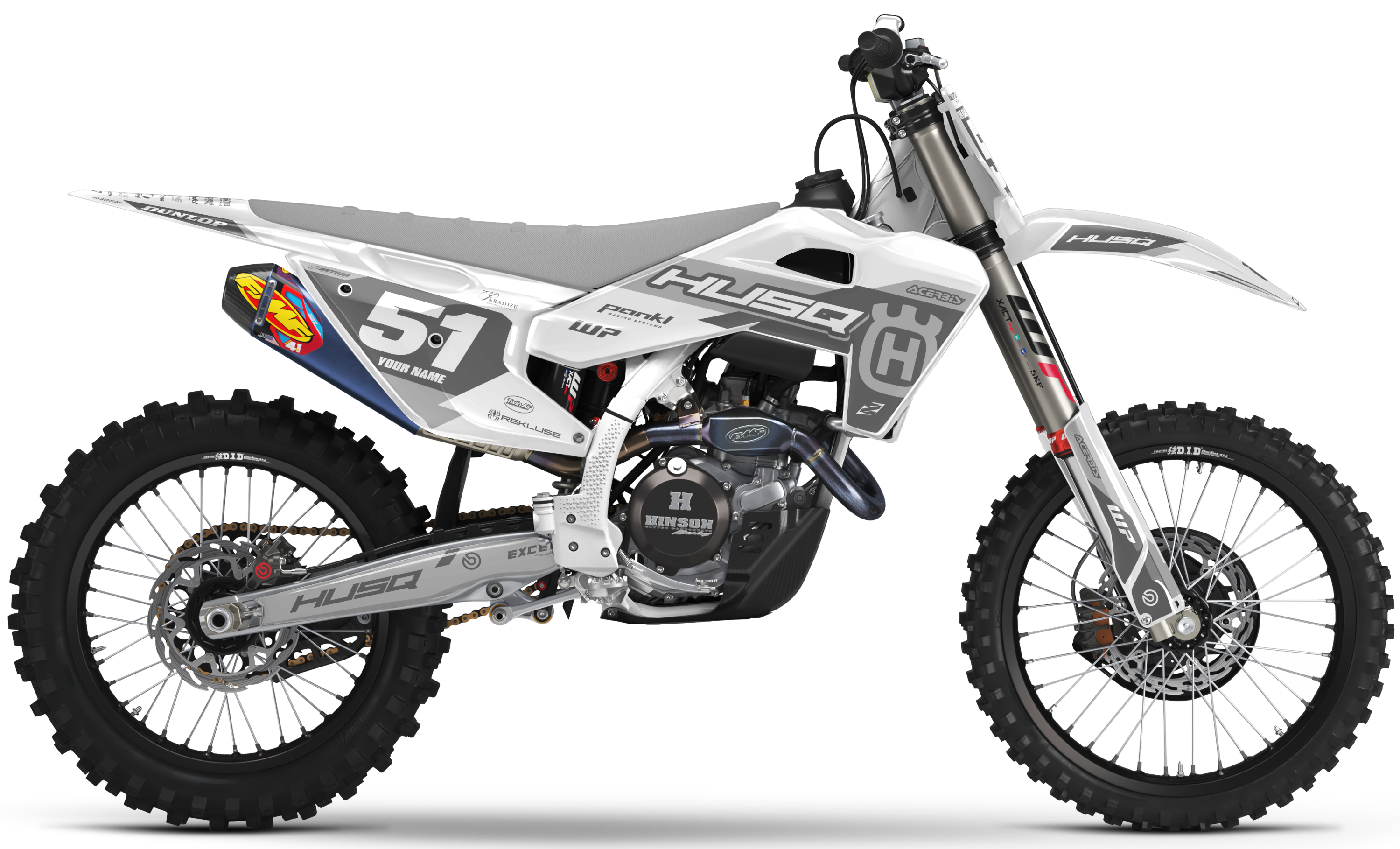 Husqvarna Graphics Kit - STUX | White/Grey