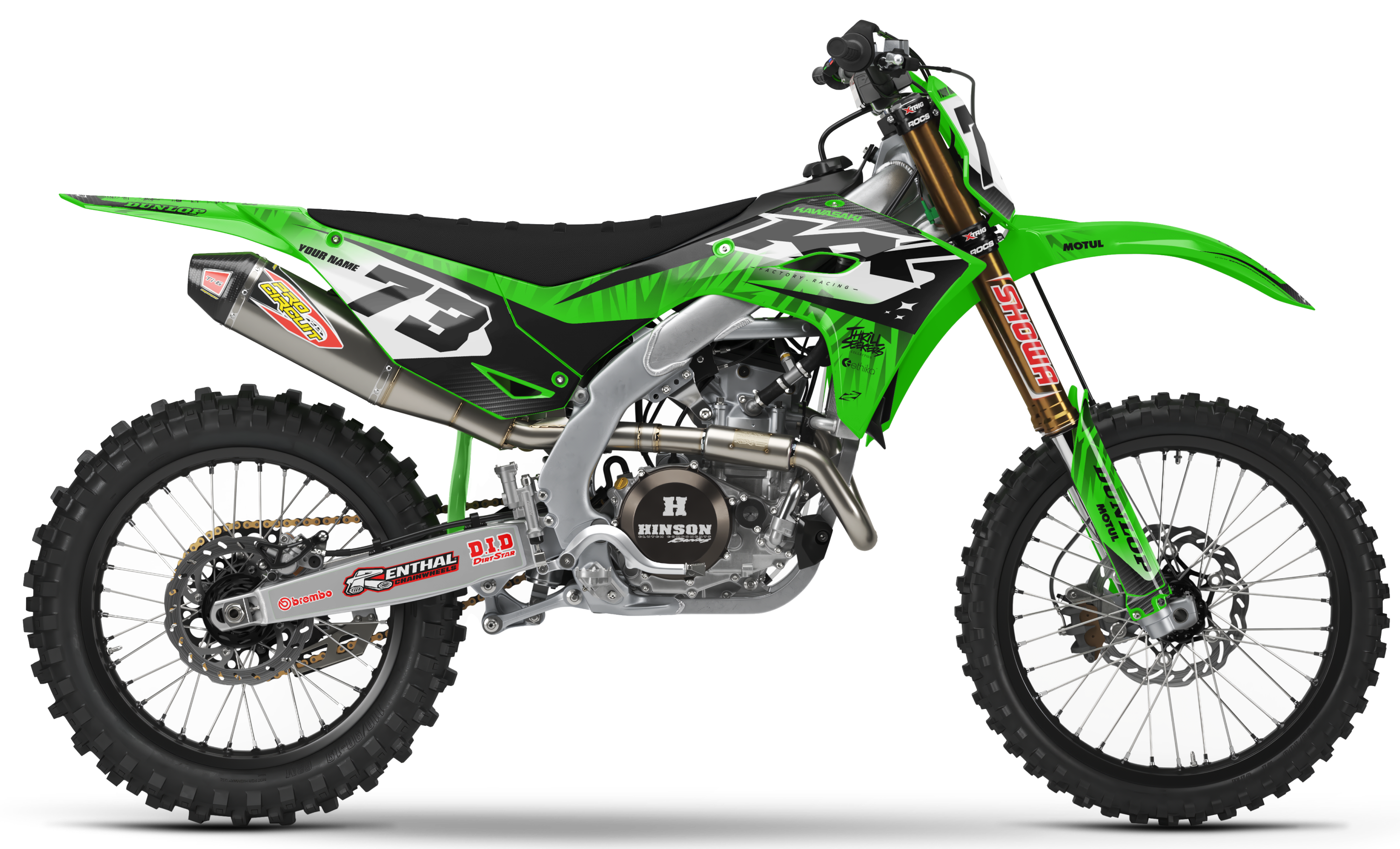 Kawasaki Graphics Kit - BUZZ | Green