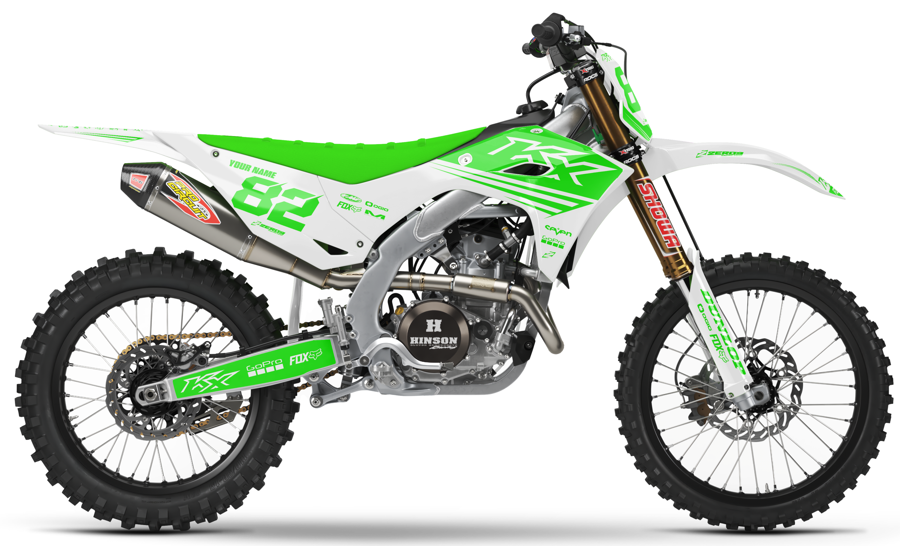 Kawasaki Graphics Kit - EDGE | White