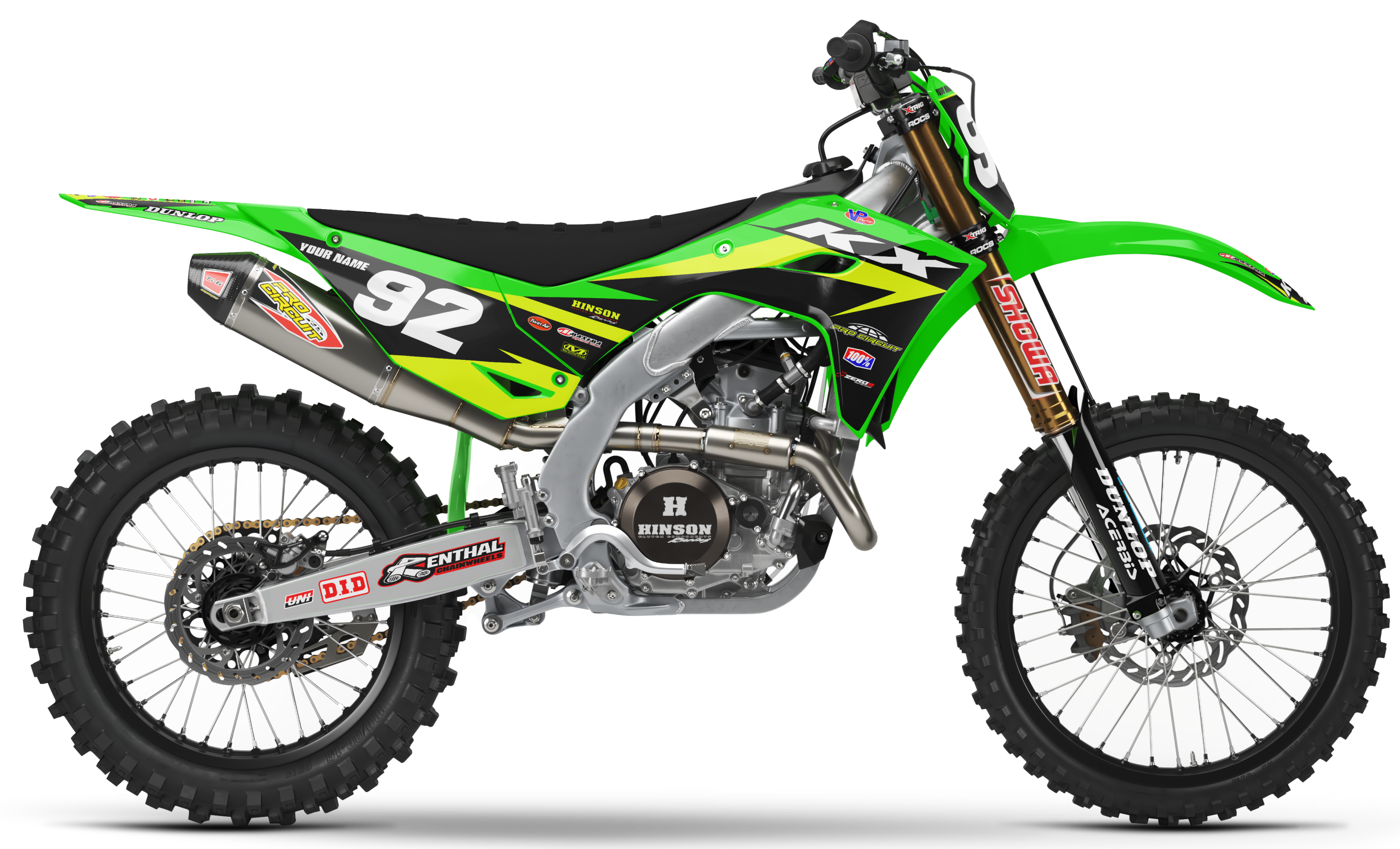 Kawasaki Graphics Kit - STRIKE | Green/Vivid Yellow