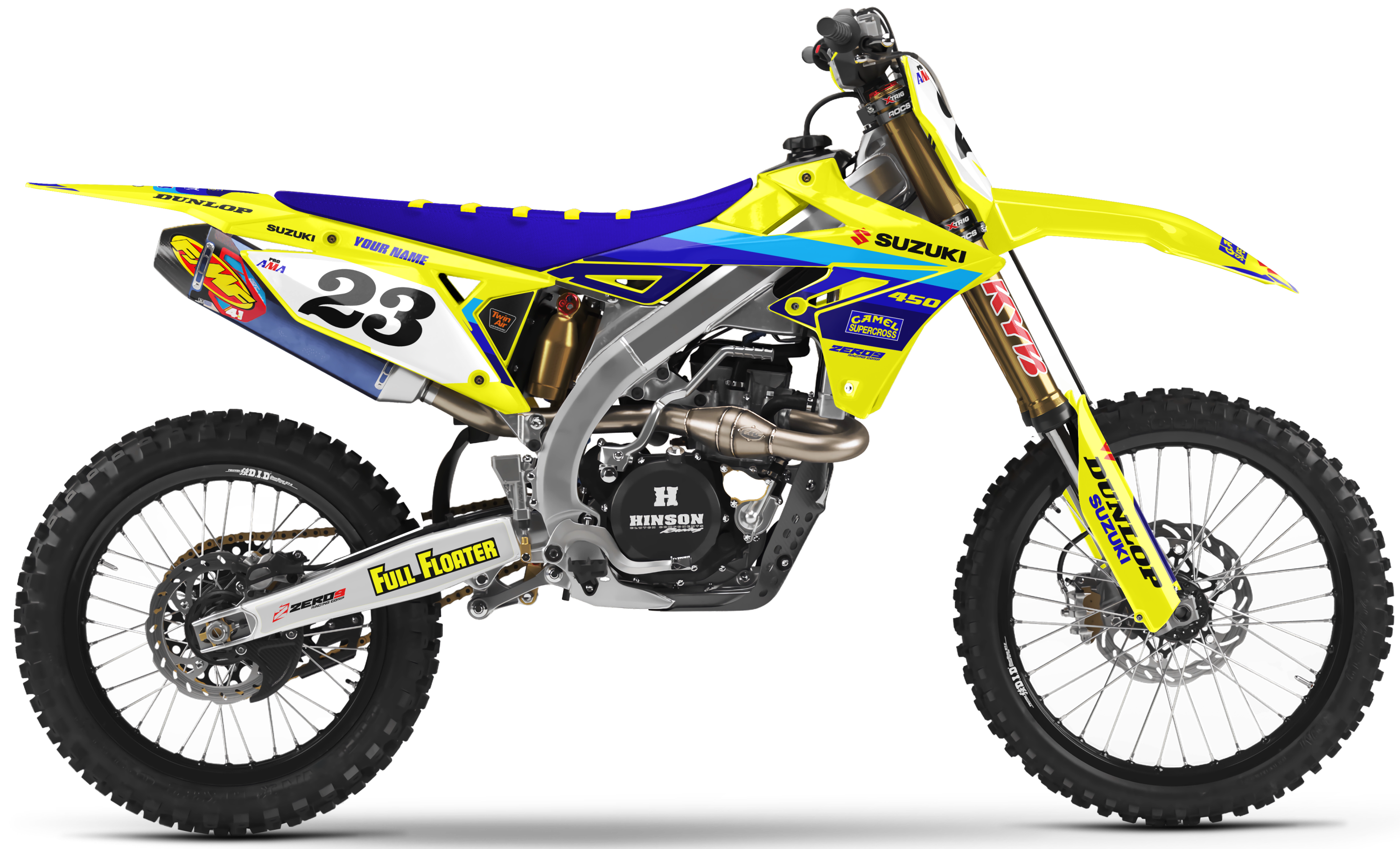 Suzuki Graphics Kit - BOMBER | Yellow