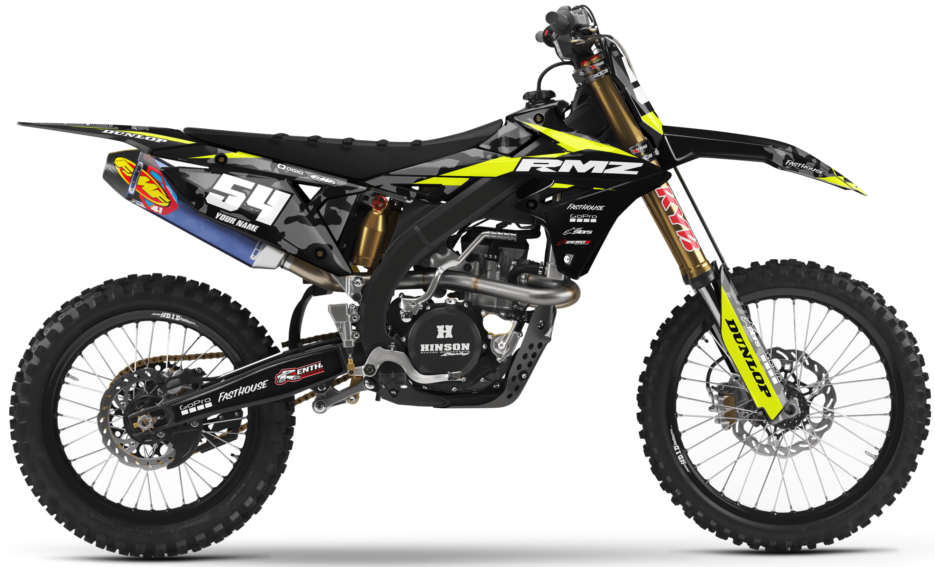 Suzuki Graphics Kit - CAMO | Black