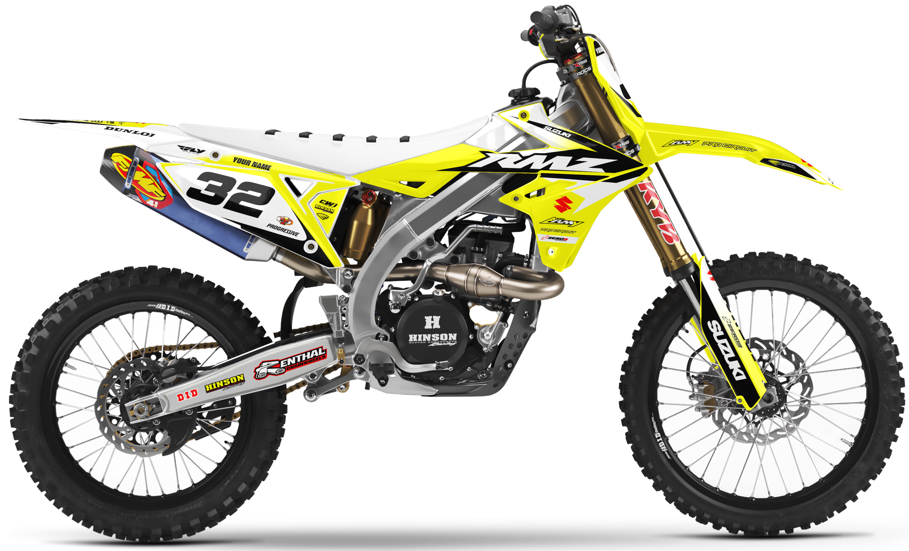 Suzuki Graphics Kit - ECHO | Yellow/Black