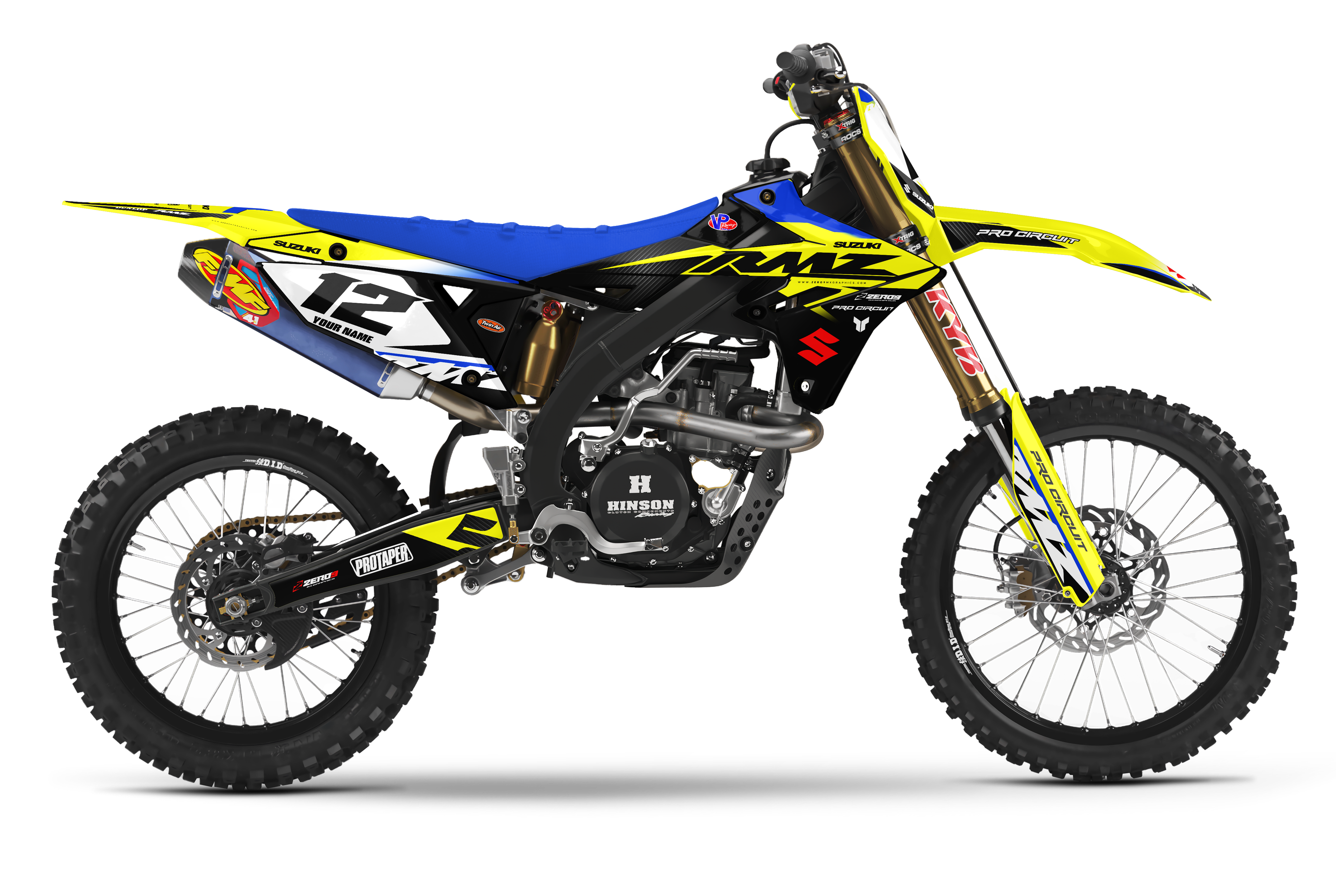 Suzuki Graphics Kit - RACE | Yellow/Black