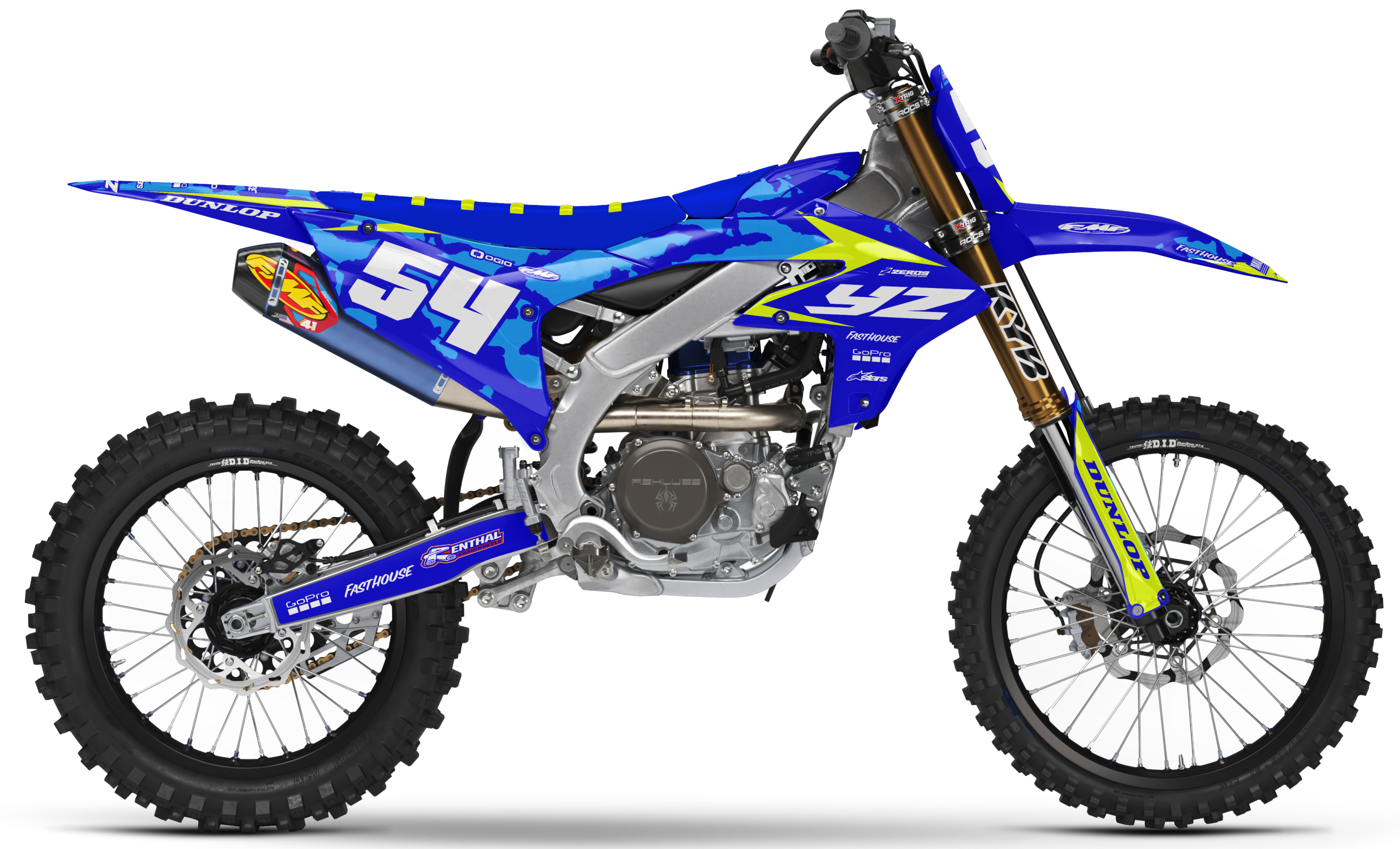 Yamaha Graphics Kit - CAMO | Blue