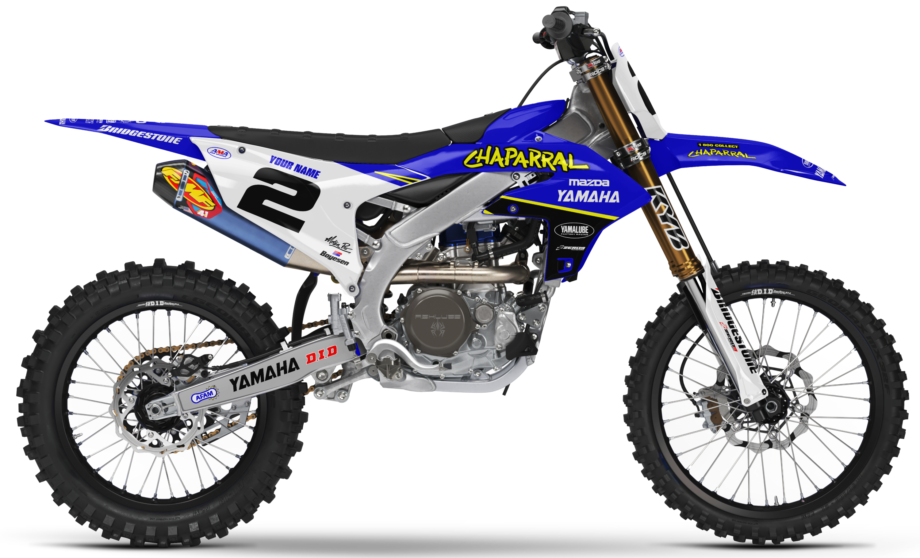 Yamaha Graphics Kit - CHAPARRAL | Blue