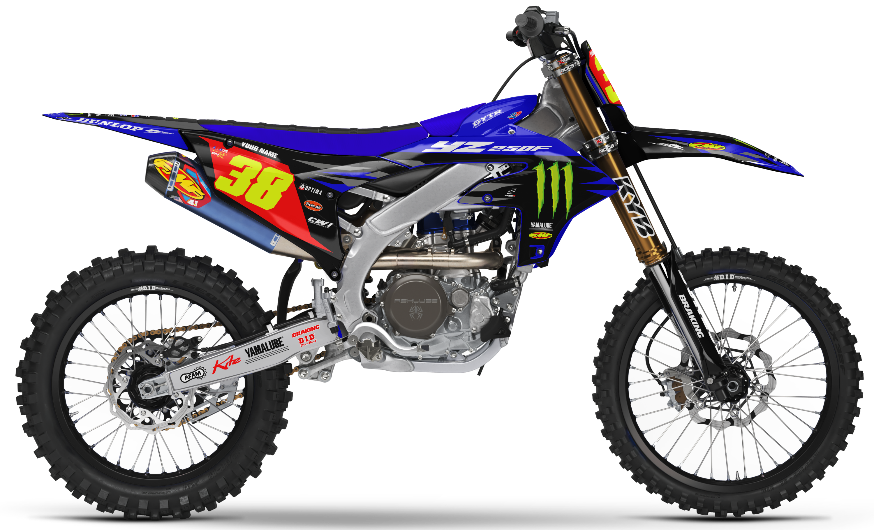 Yamaha Graphics Kit - STAR RACING | Blue/Black