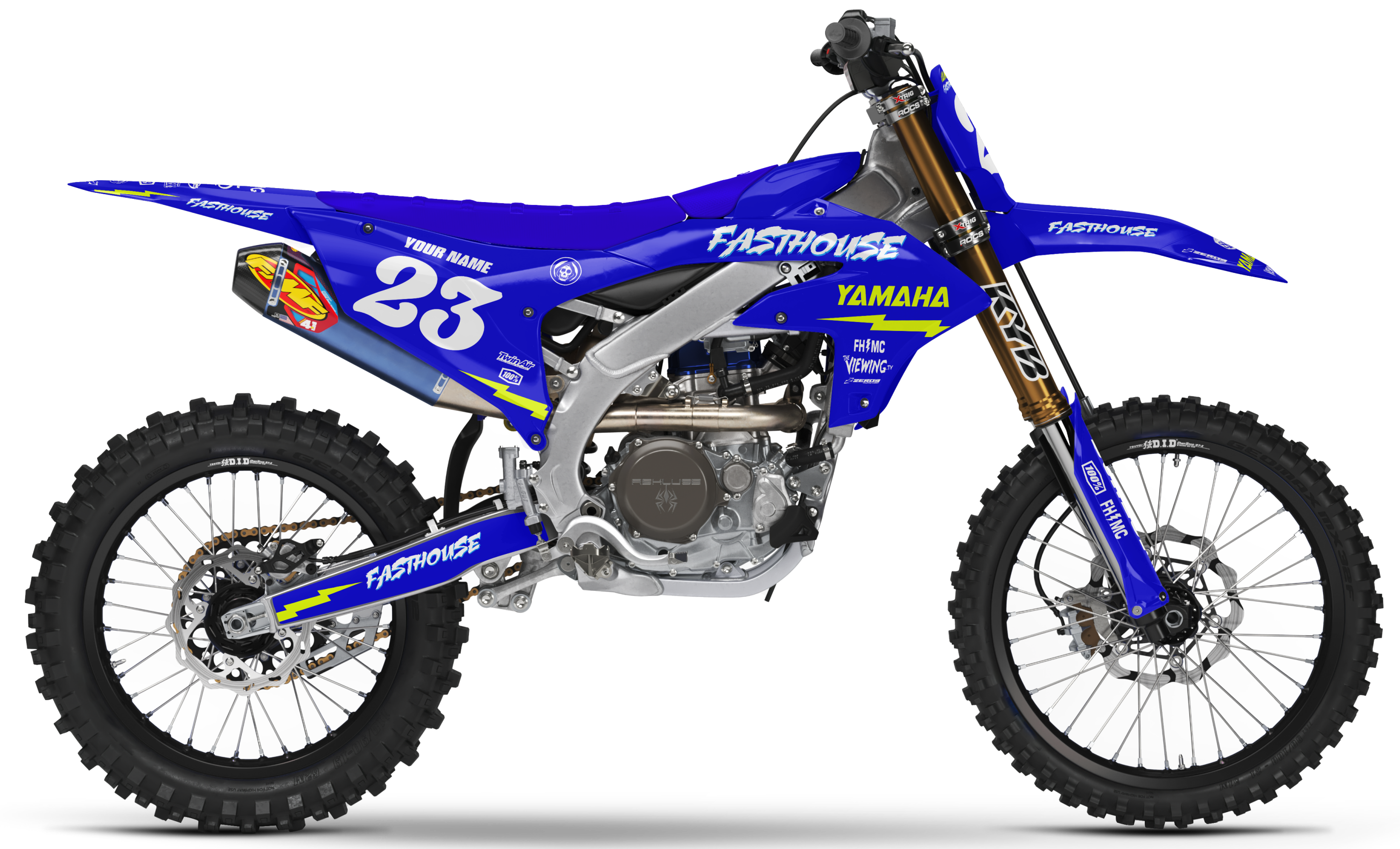 Yamaha Graphics Kit - FASTHOUSE | Blue