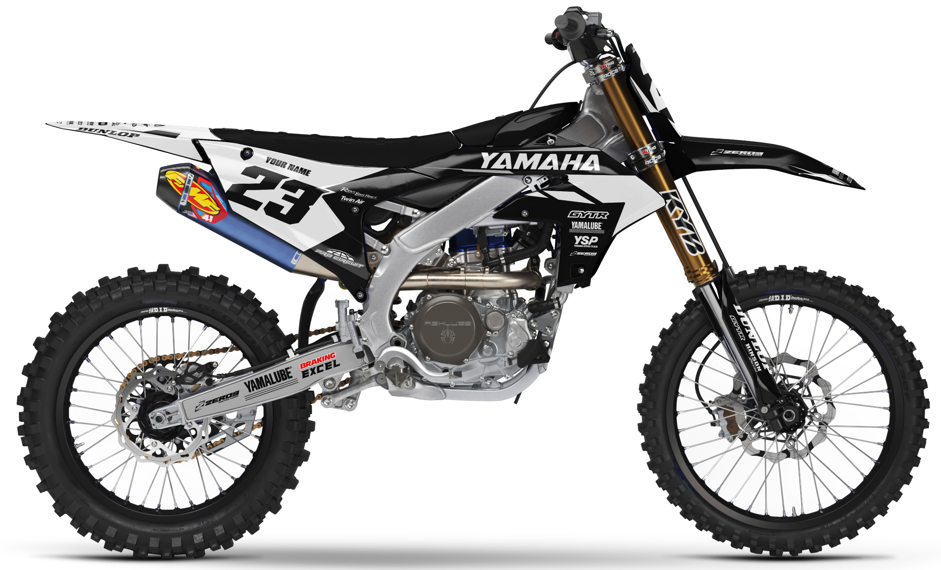 Yamaha Graphics Kit - FLOW | Black/White