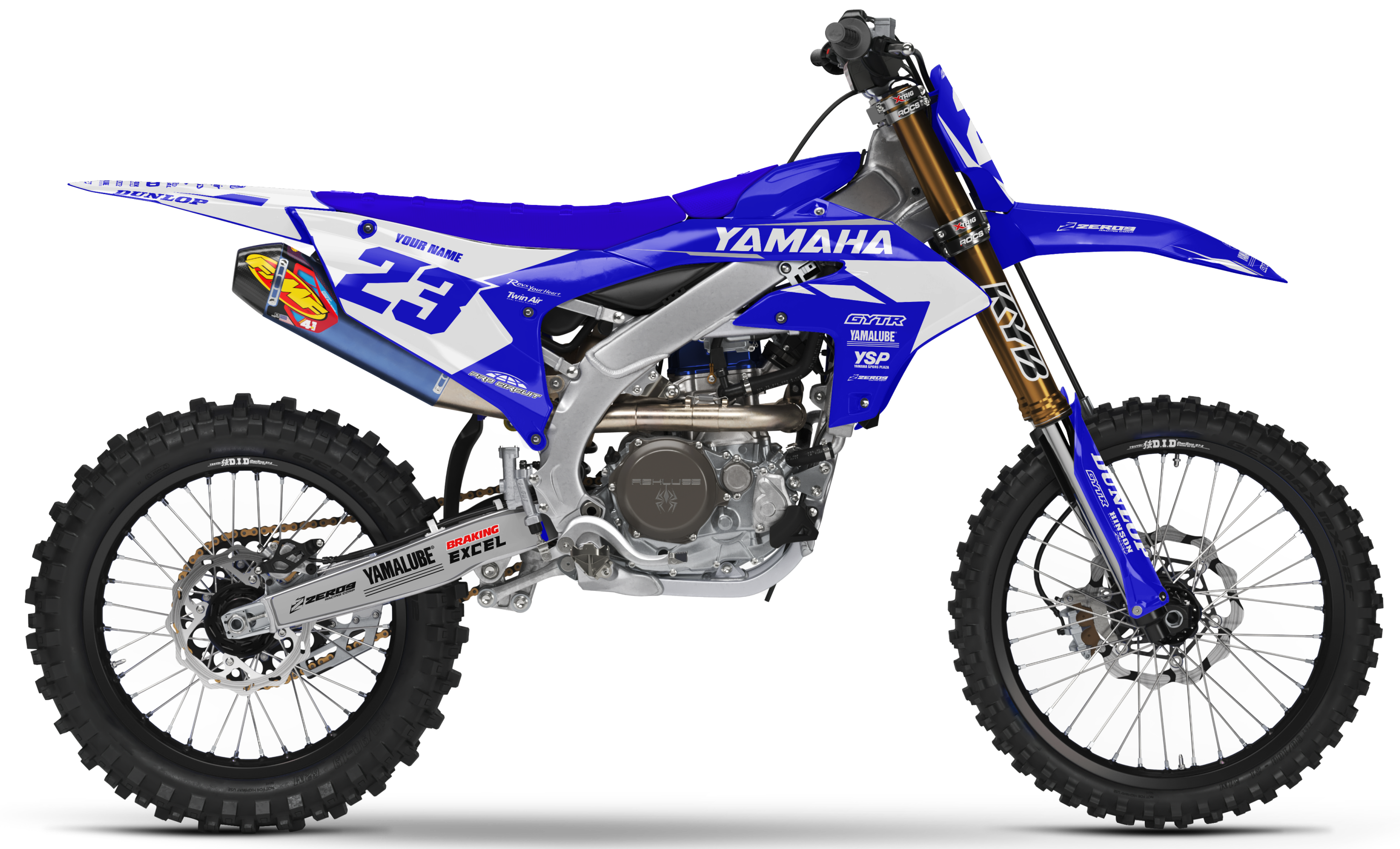 Yamaha Graphics Kit - FLOW | Blue/White