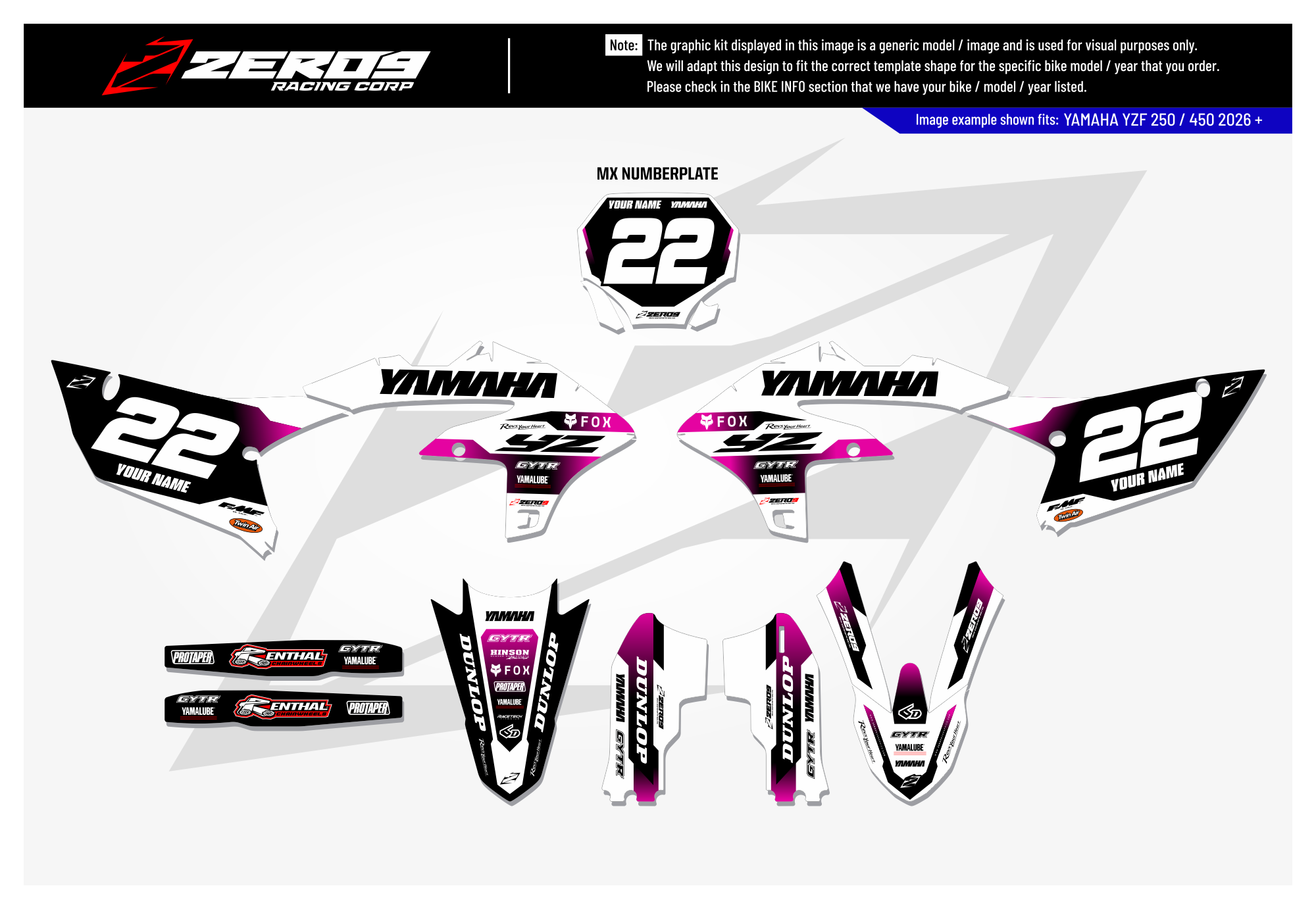 Yamaha Graphics Kit - NOVA | Black