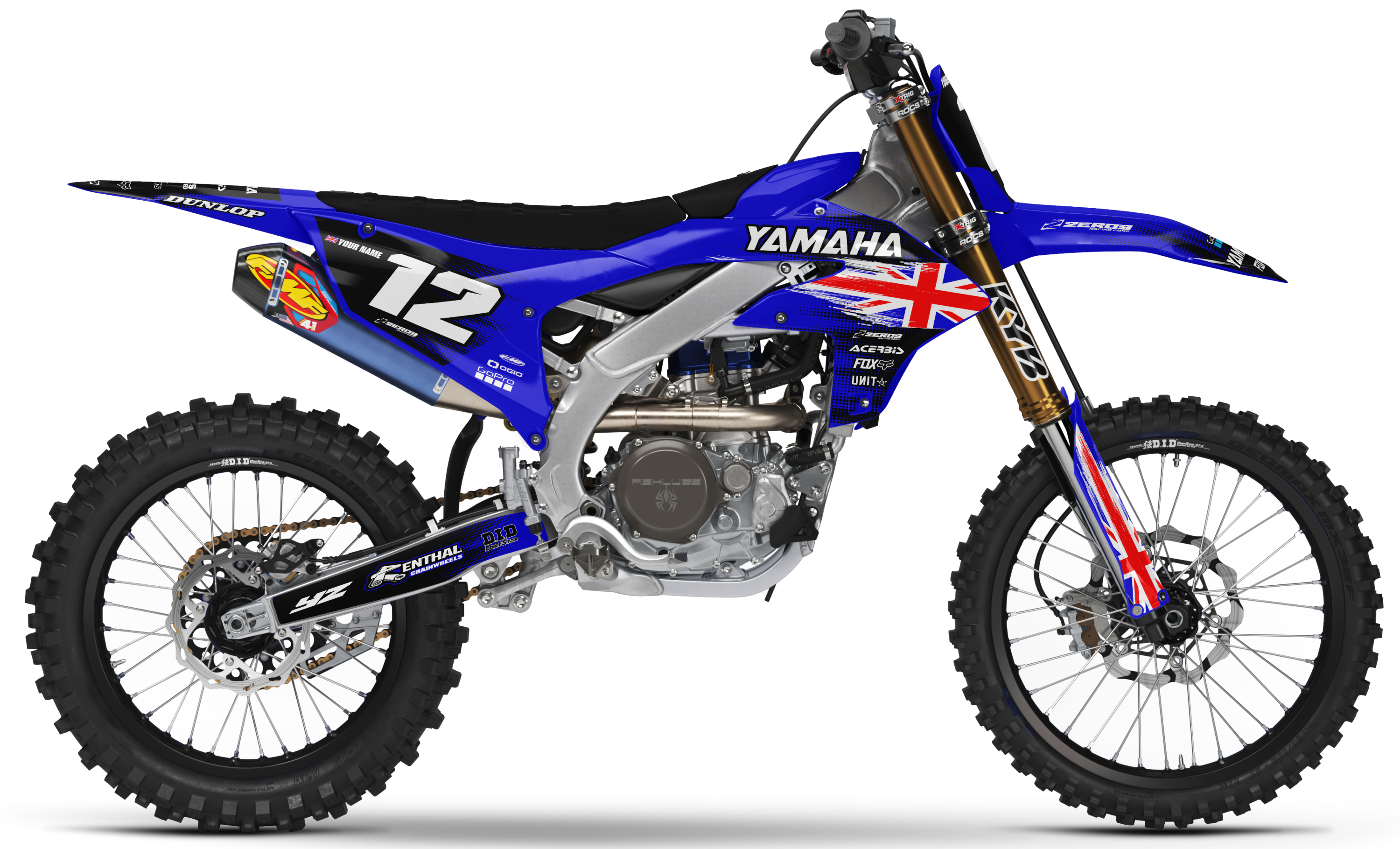 Yamaha Graphics Kit - PATRIOT GREAT BRITIAN | Blue