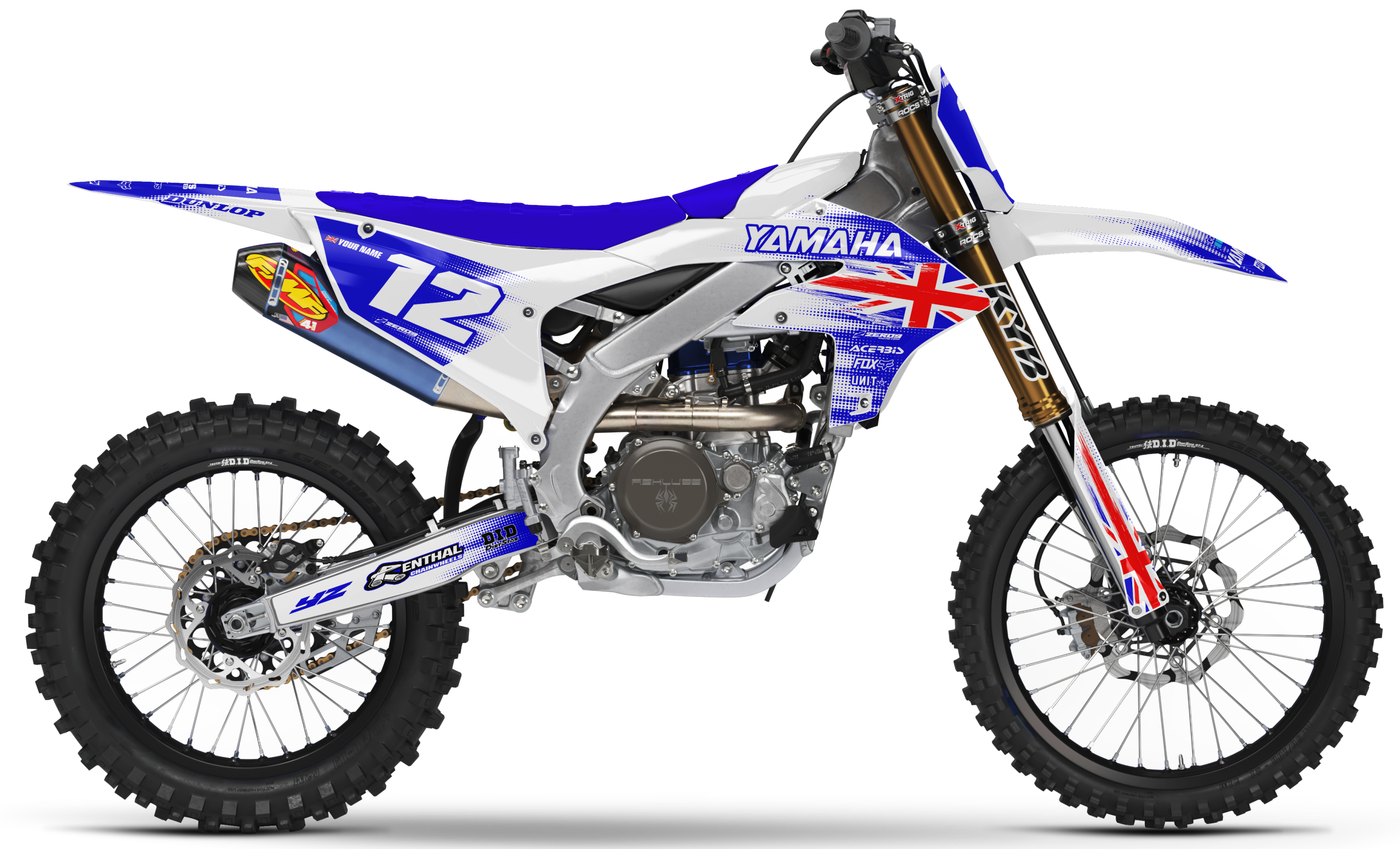 Yamaha Graphics Kit - PATRIOT GREAT BRITIAN | White