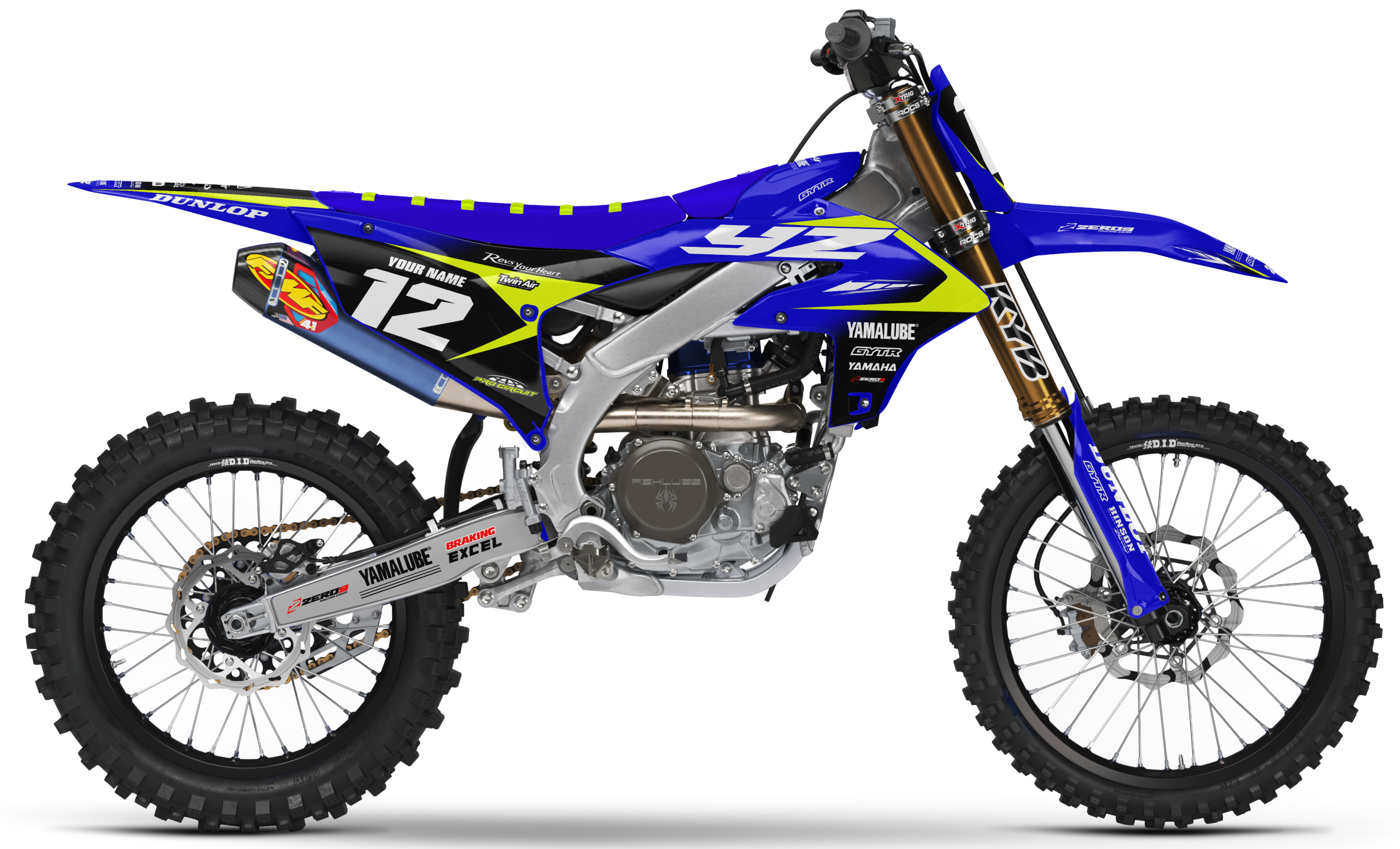 Yamaha Graphics Kit - PRIME | Blue/Vivid Yellow