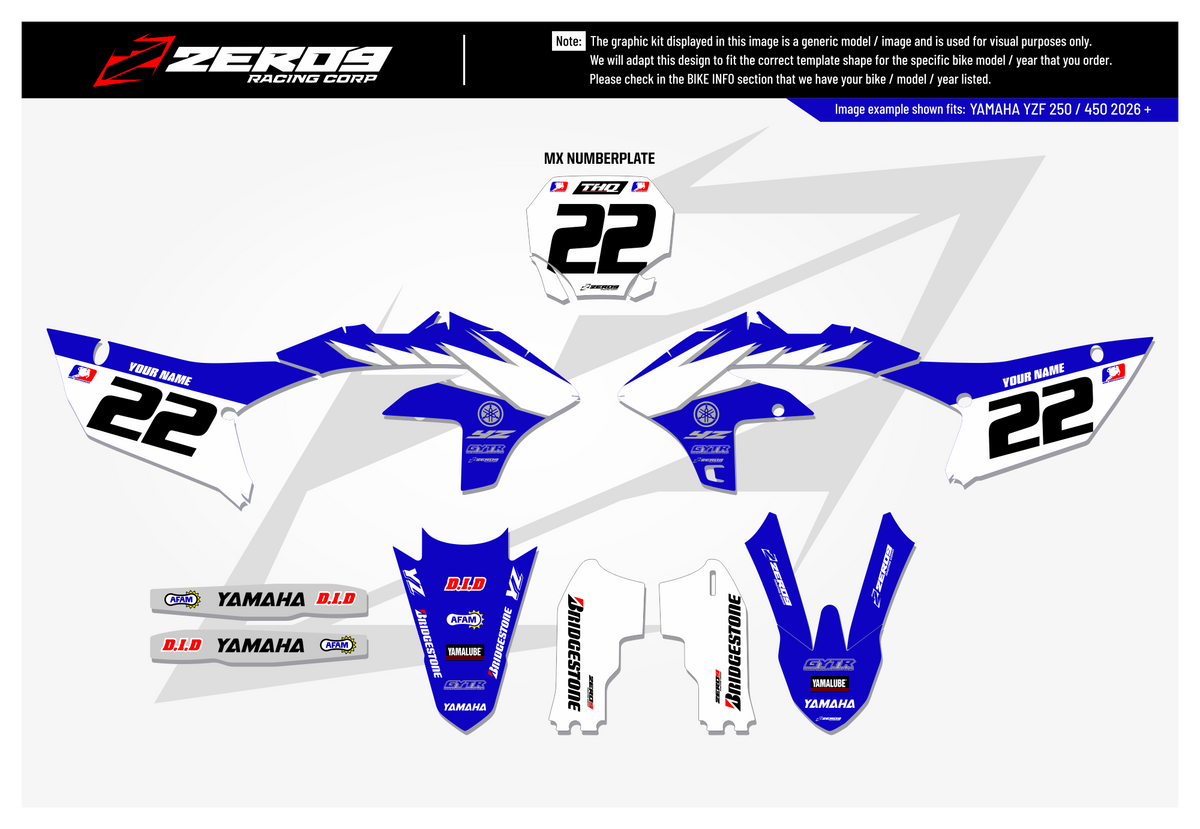 Yamaha Graphics Kit - REED | Blue