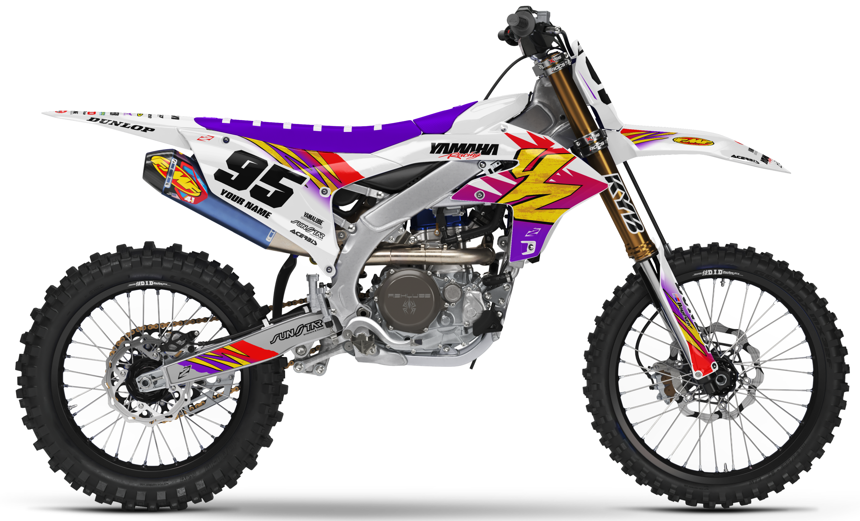 Yamaha Graphics Kit - RETRO 95 | White