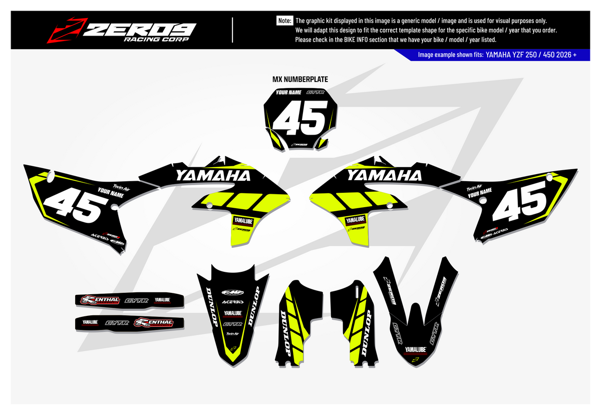 Yamaha Graphics Kit - SPEED | Black